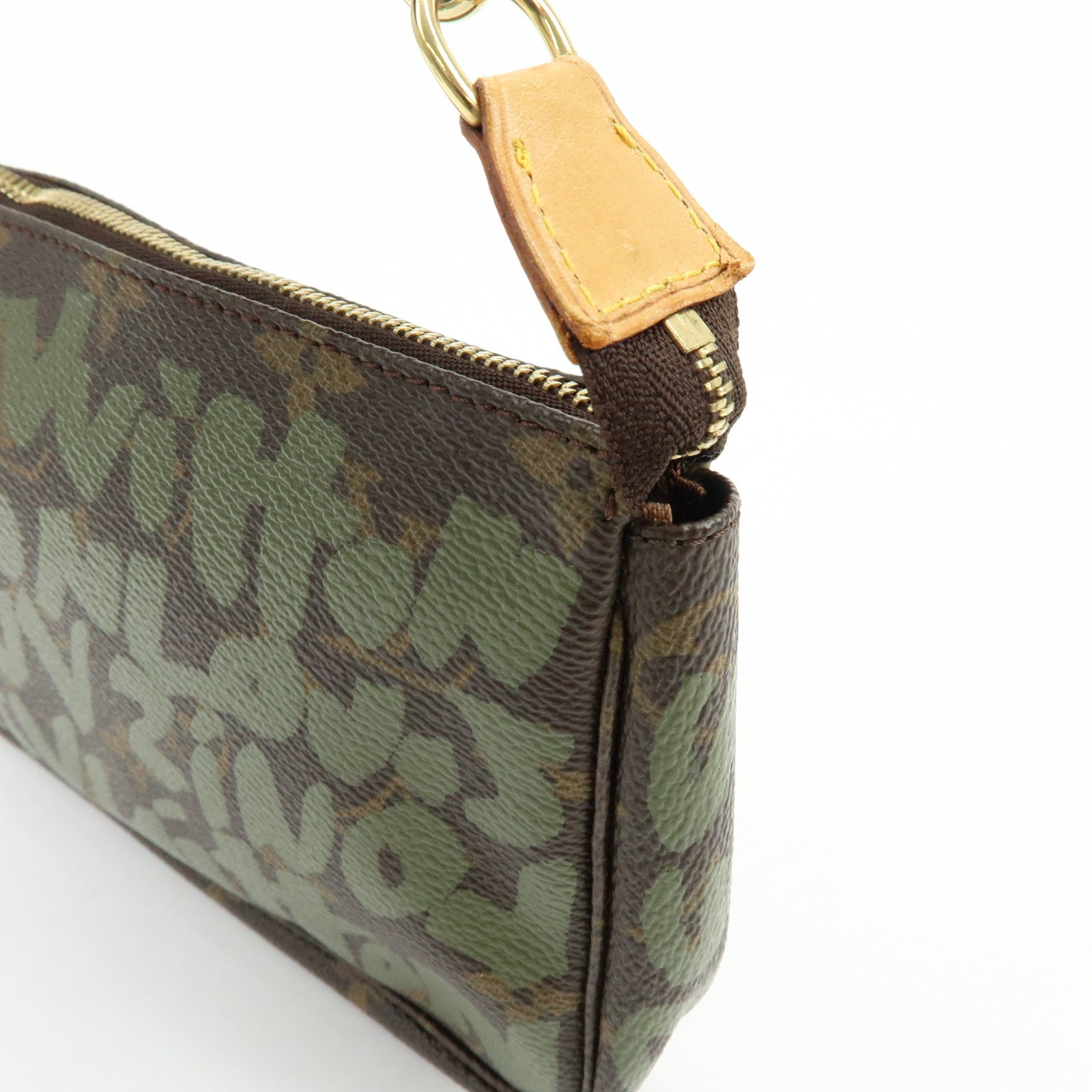 Louis Vuitton Monogram Graffiti Pochette Accessires Hand Bag M92191