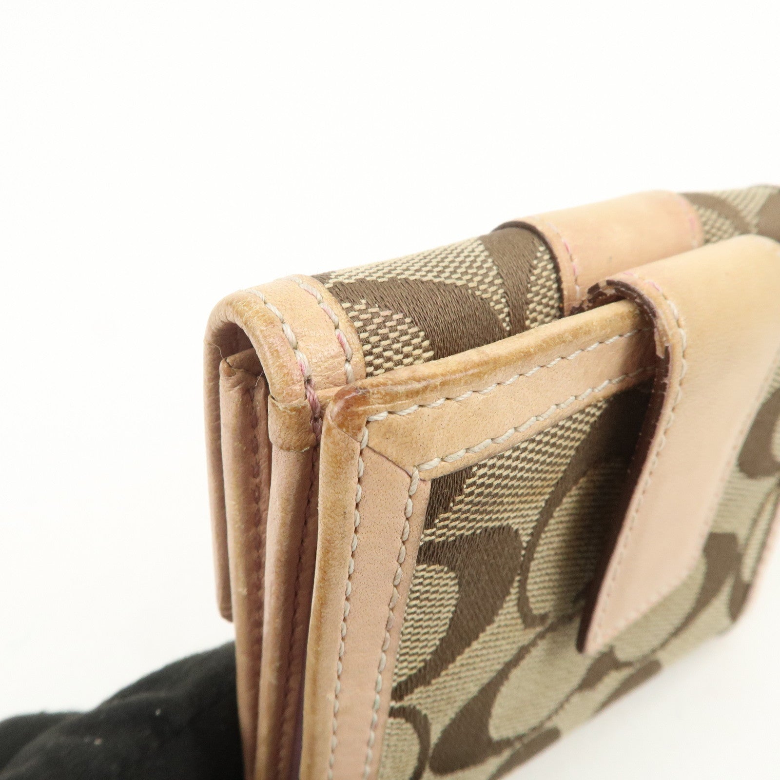 COACH Set of 5 Signature Op Art PVC Leather Wallets Card Coin Case