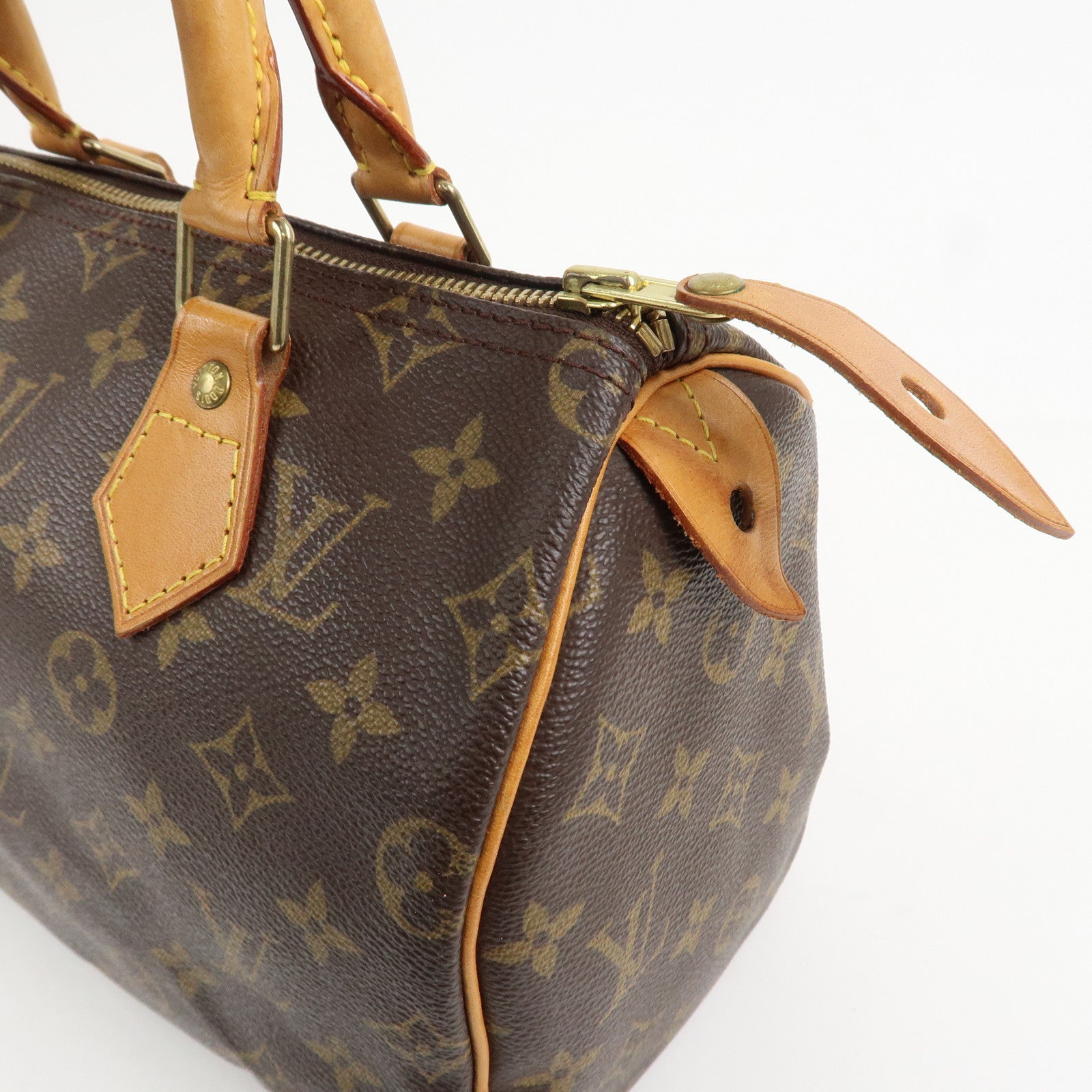 Louis Vuitton Monogram Speedy 25 Boston Bag Hand Bag Brown M41528