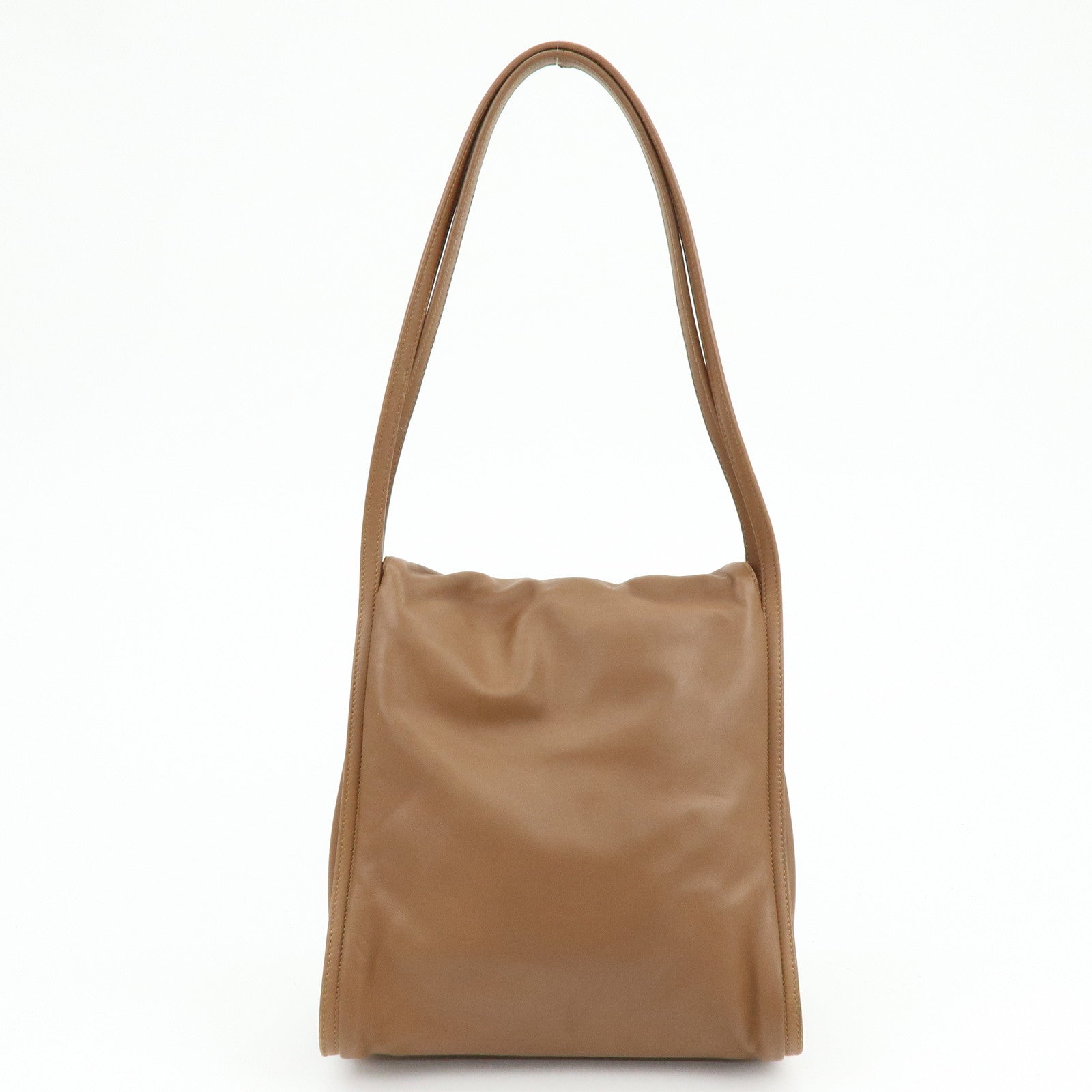 LOEWE Anagram Nappa Leather Shoulder Bag Hand Bag Brown