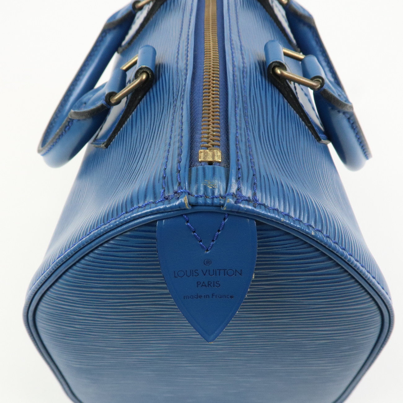 Louis Vuitton Epi Speedy 25 Hand Bag Boston Bag Toledo Blue M43015