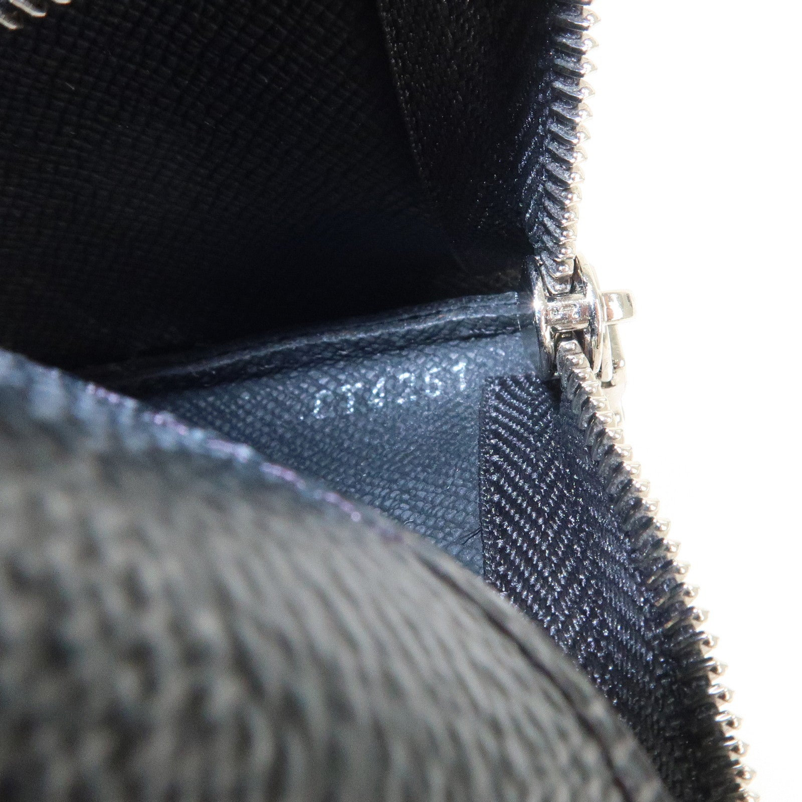 Louis Vuitton Damier Graphite Pochette Cles Coin Case Black N60155