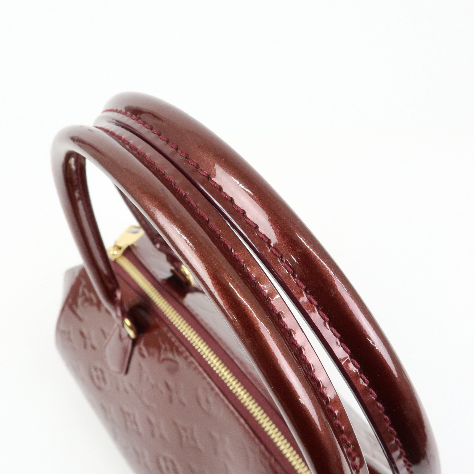 Louis Vuitton Monogram Vernis Sherwood PM Boston Hand Bag M91492