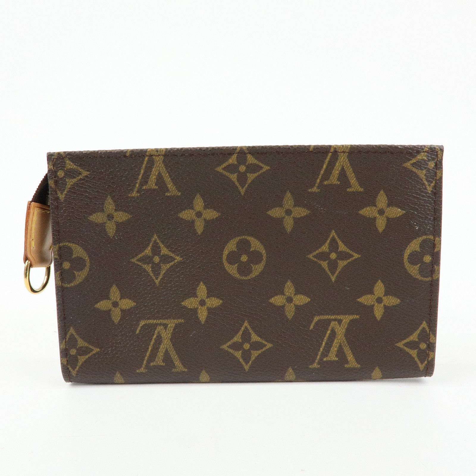 Louis Vuitton Set of 2 Monogram Canvas Bucket PM Pouch Brown