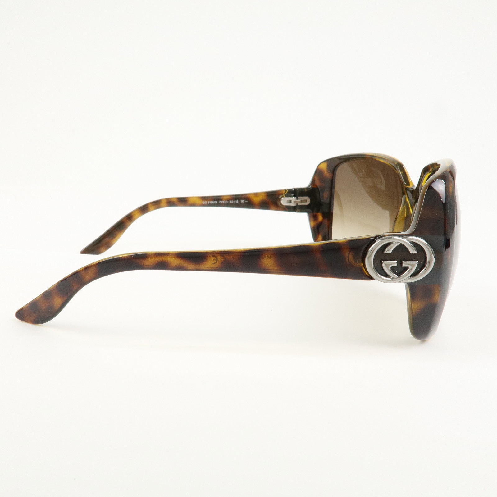 GUCCI Interlocking G Plastic Tortoiseshell GG 3166/S 59□15-115