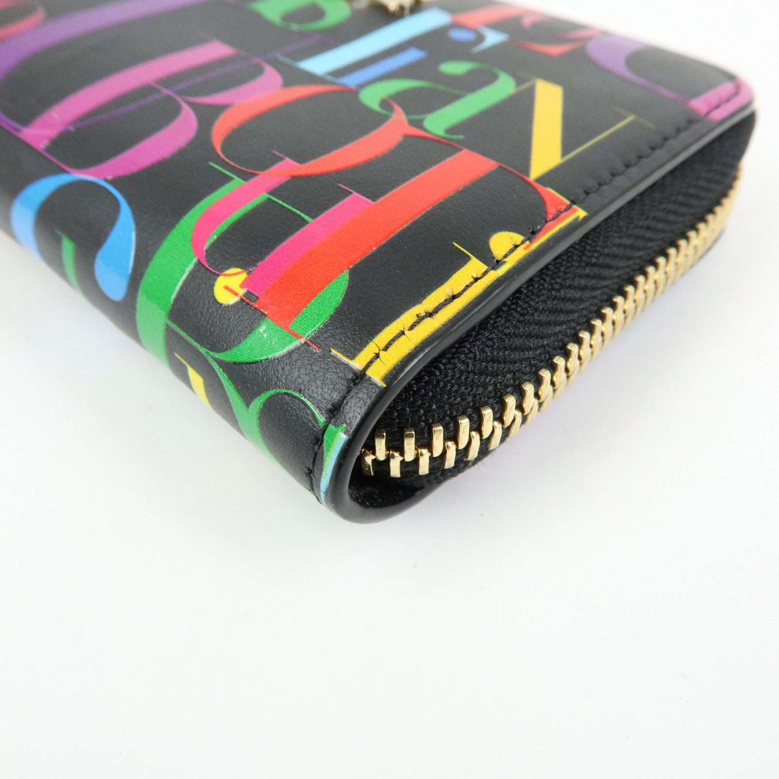 希少 Christian Louboutin マルチカラー ケース Christian Louboutin Leather Card Case Coin Case Black Multicolor