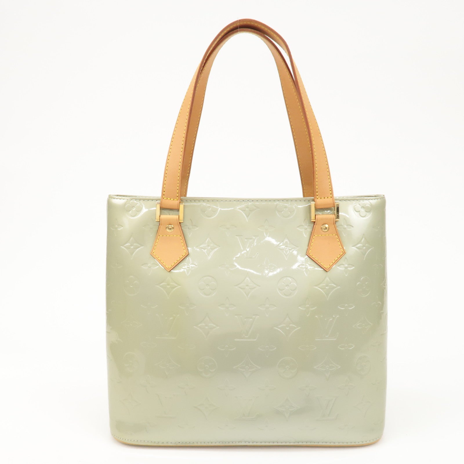 Louis Vuitton Monogram Vernis Houston Hand Bag Gris M91053 Used