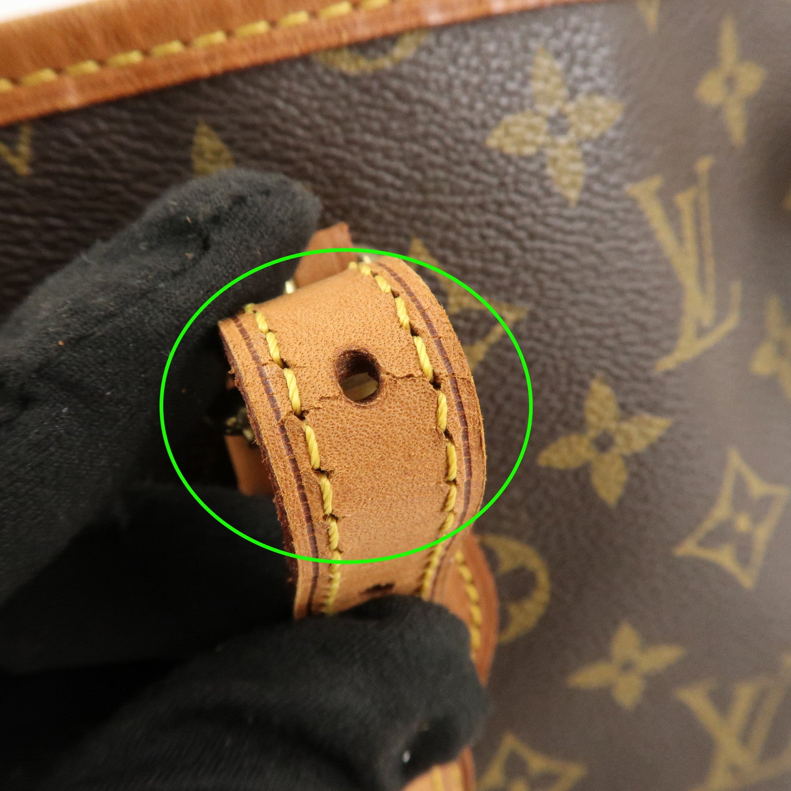 Louis Vuitton Monogram Canvas Bucket PM Hand Bag Brown M42238