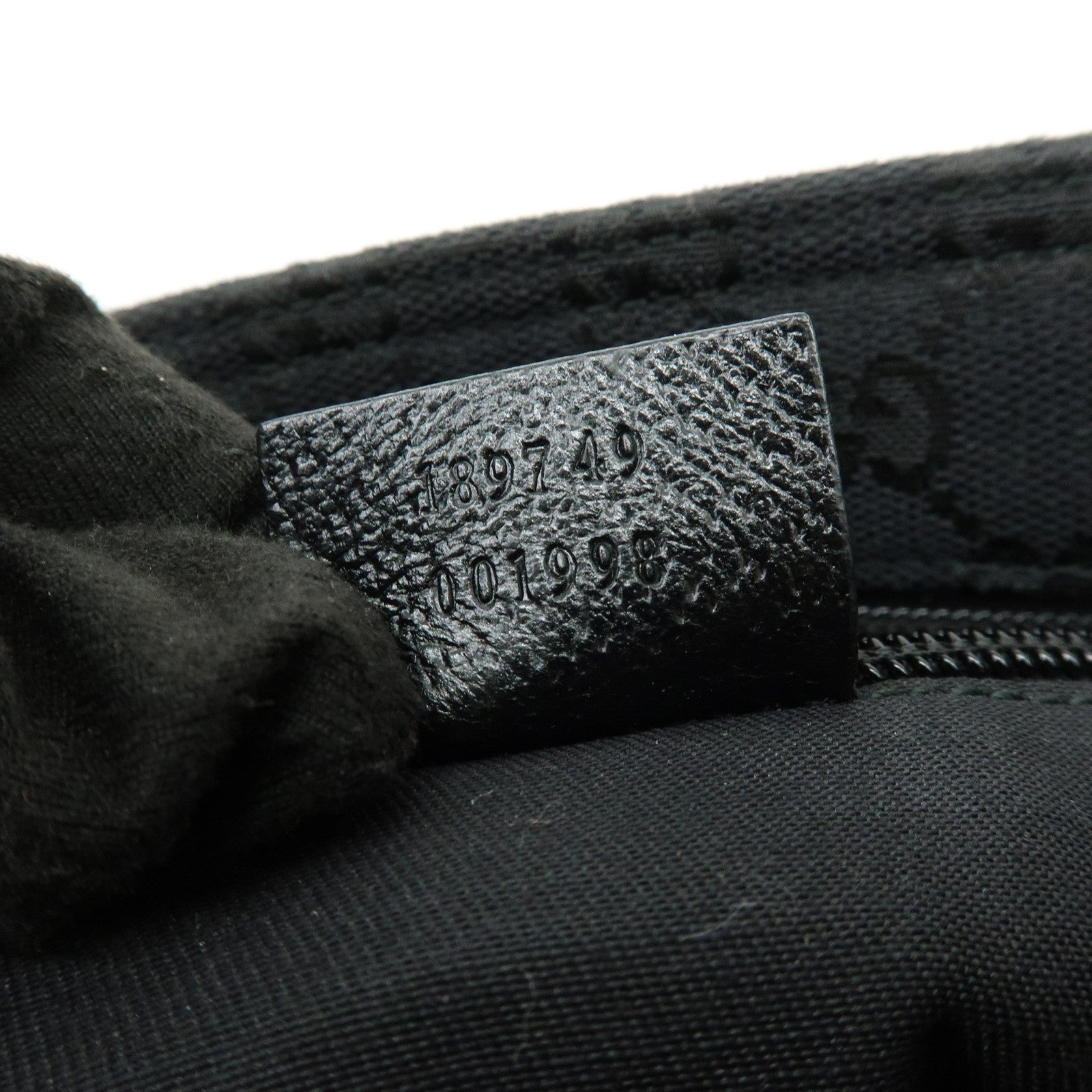 GUCCI Sherry Leather Shoulder Bag Crossbody Bag Black 189749