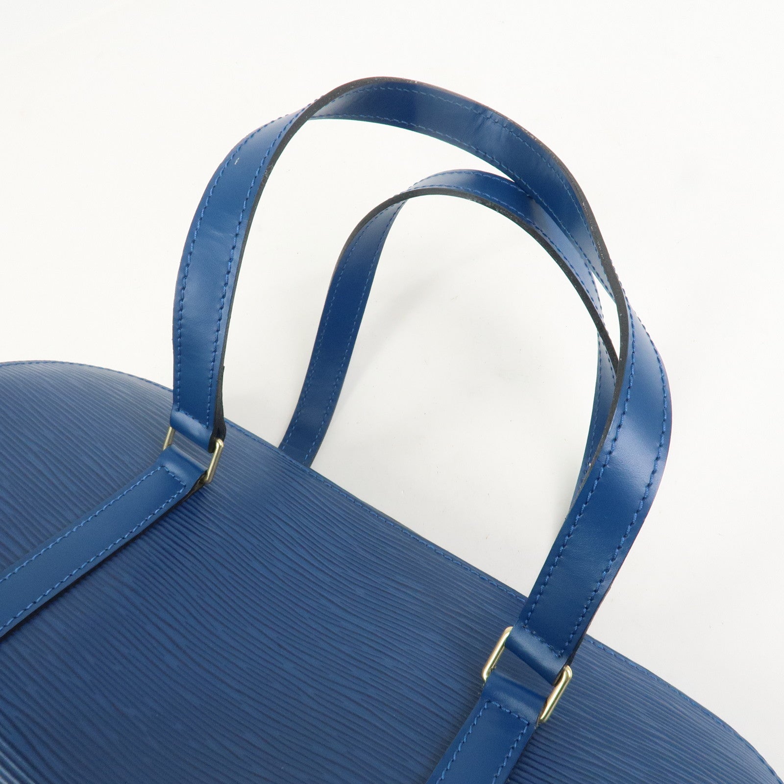 Louis Vuitton Epi Soufflot Shoulder Bag Hand Bag Toledo Blue M52225