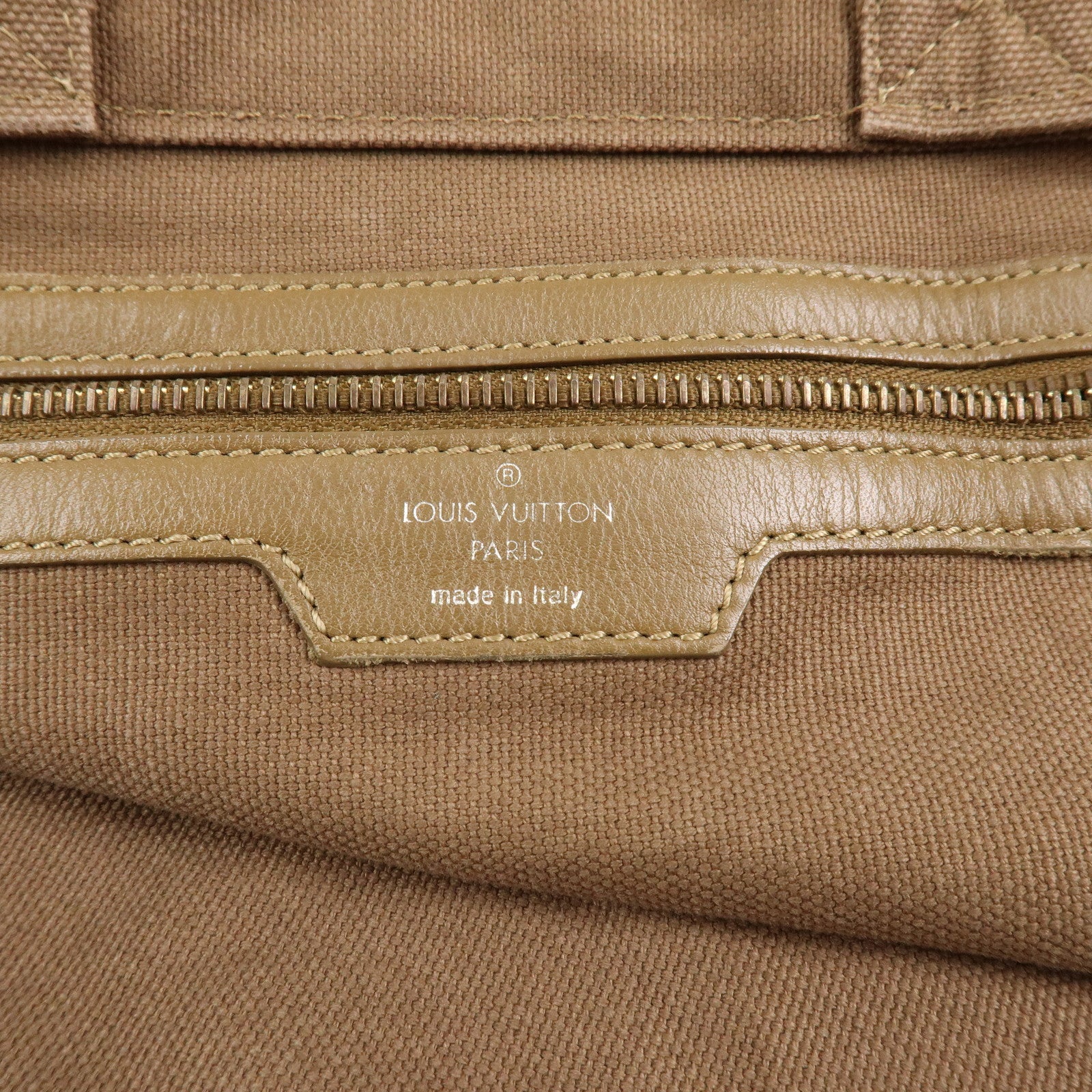 Louis Vuitton Thats Love MM Canvas Tote Bag Hand Bag Khaki M56385