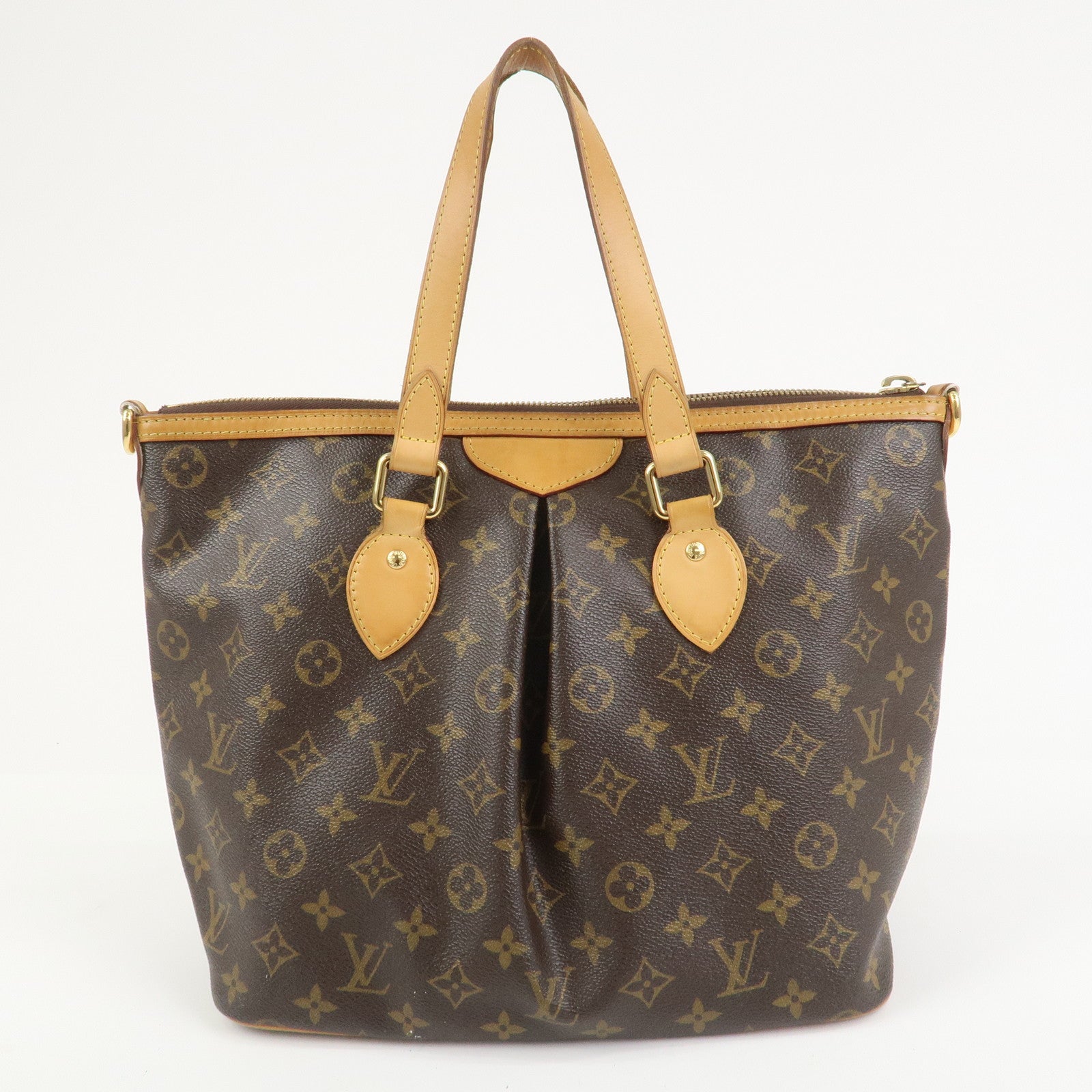 Louis Vuitton Monogram Palermo PM 2Way Bag Hand Bag Brown M40145