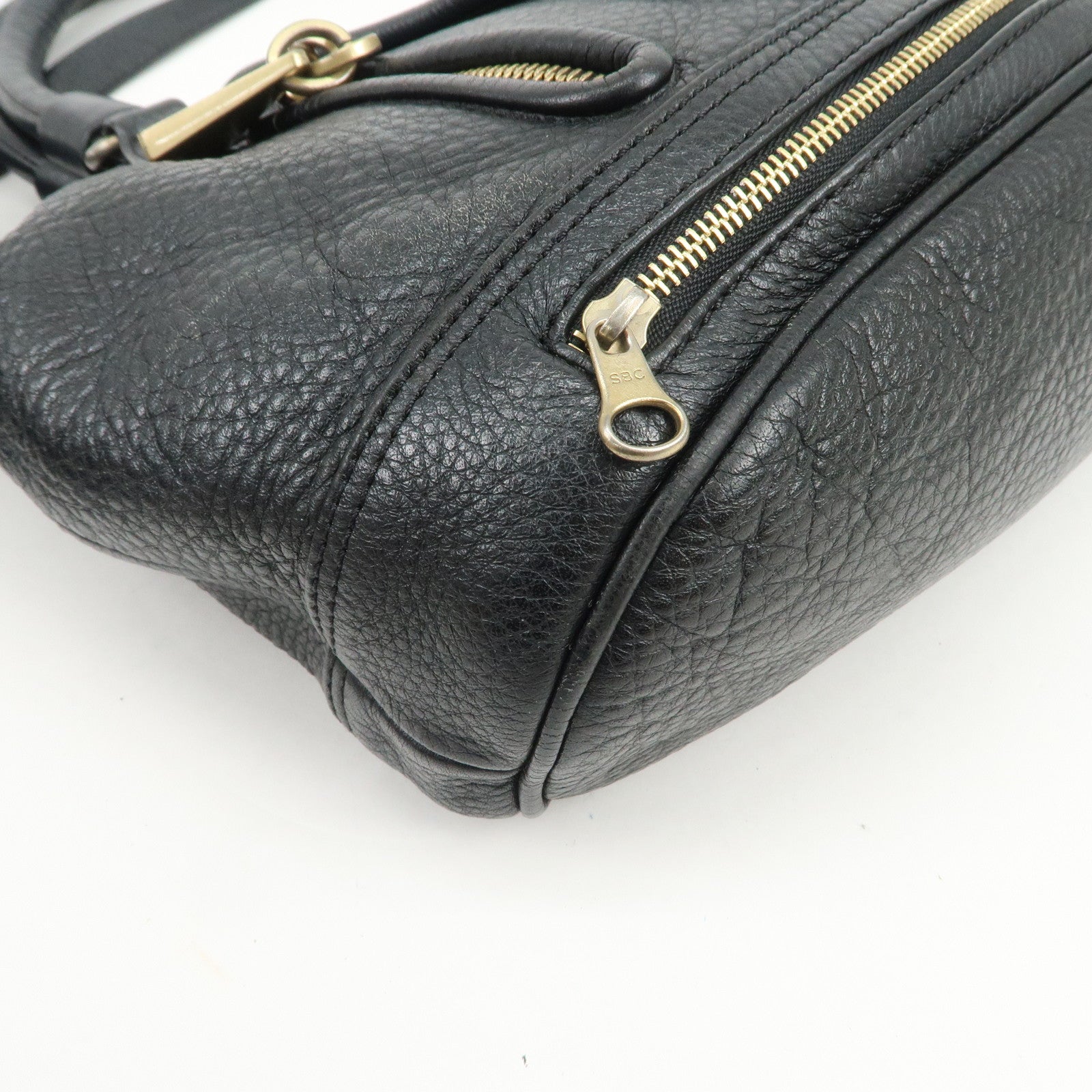 Chloe See By Chloe Cherry Leather 2Way Bag Hand Bag Black
