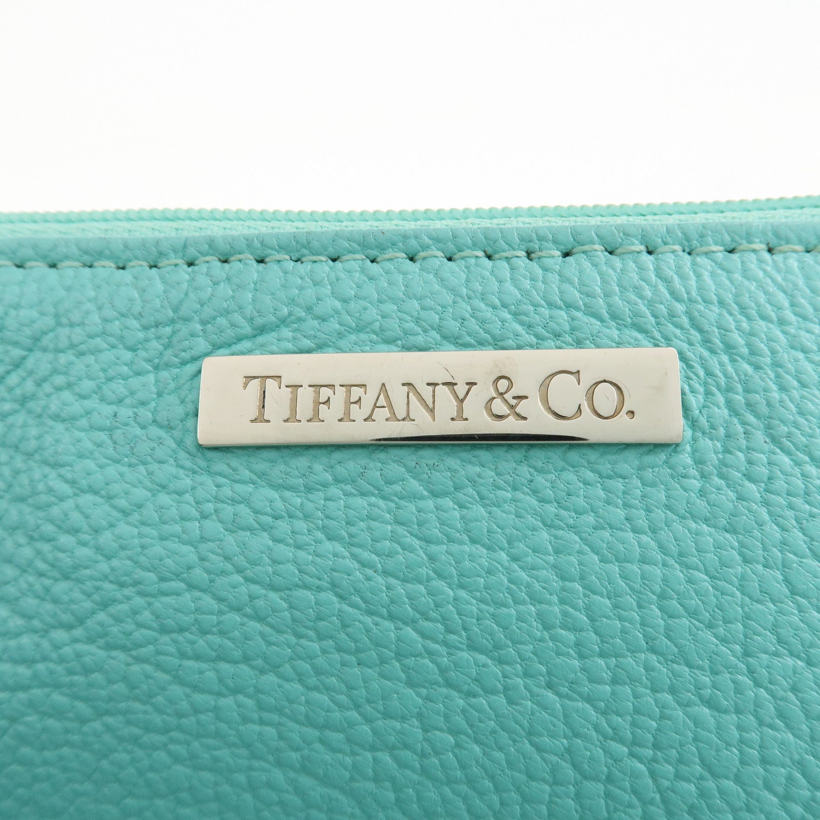 Tiffany & Co. Leather Small Pouch Accessories Pouch Tiffany Blue