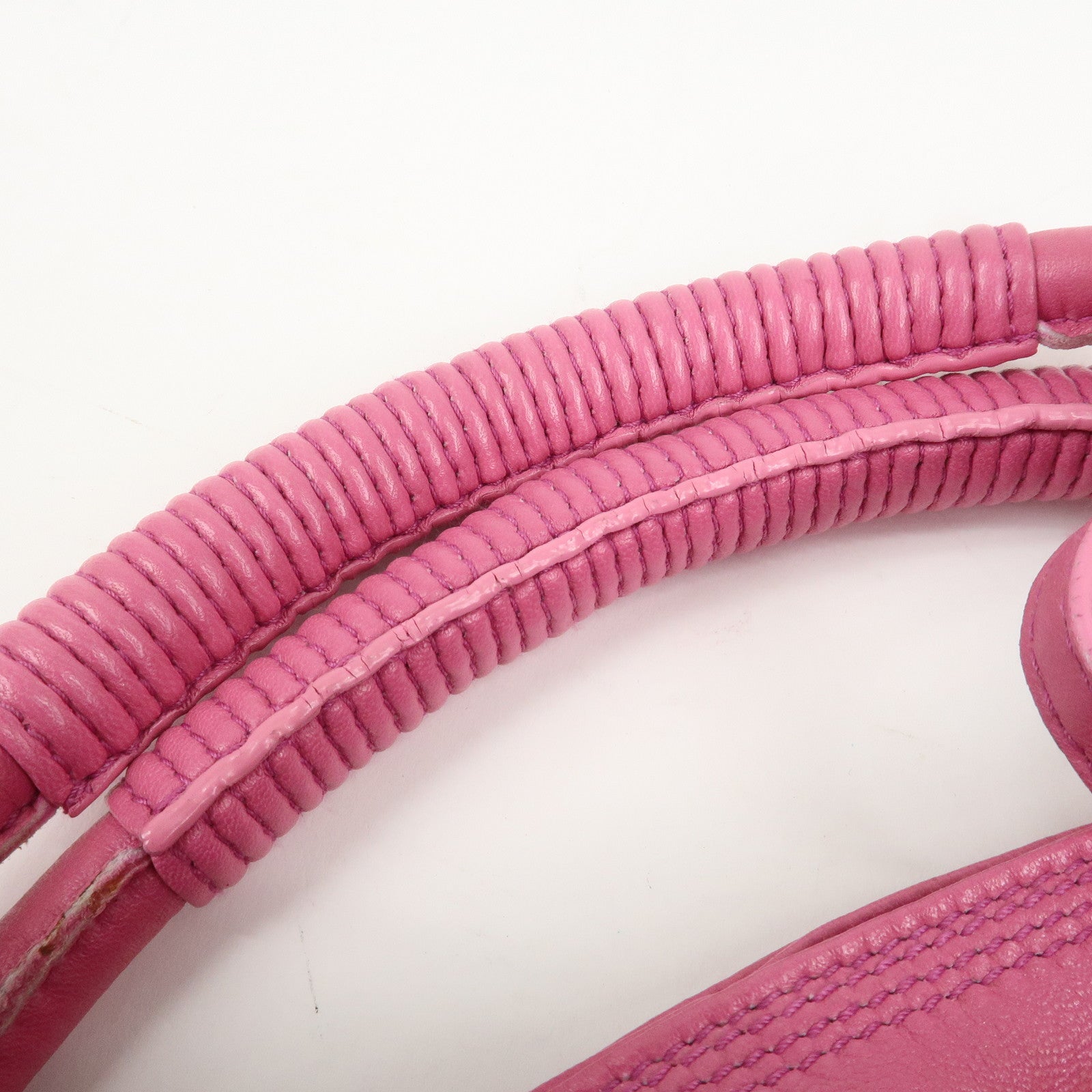 LOEWE Anagram Nappa Aire Leather Hand Bag Shoulder Bag Pink