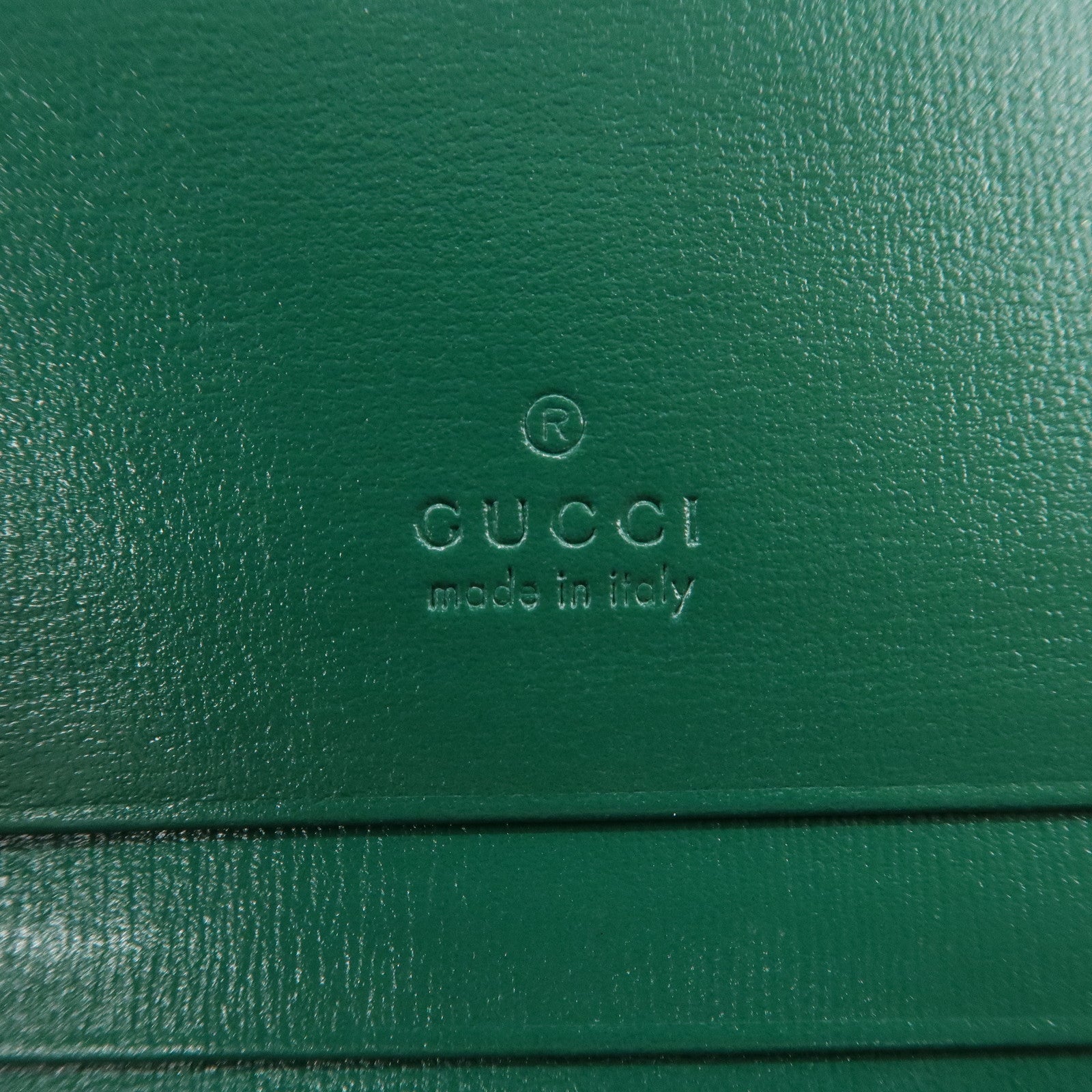 GUCCI Jackie 1961 Leather Bi-Fold Compact Wallet Green 645536