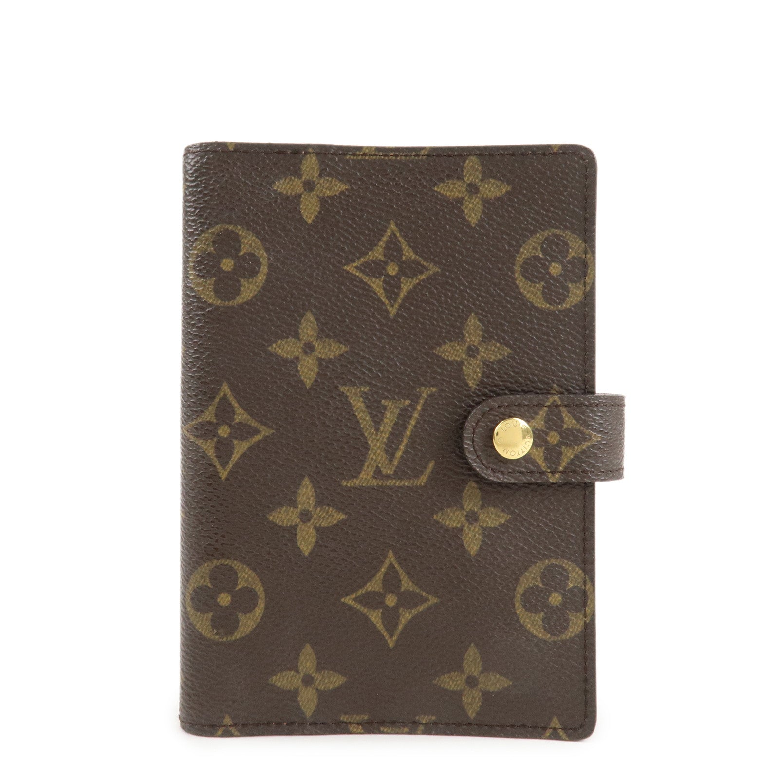 Louis Vuitton Monogram Agenda PM Planner Cover Brown R20005 Used