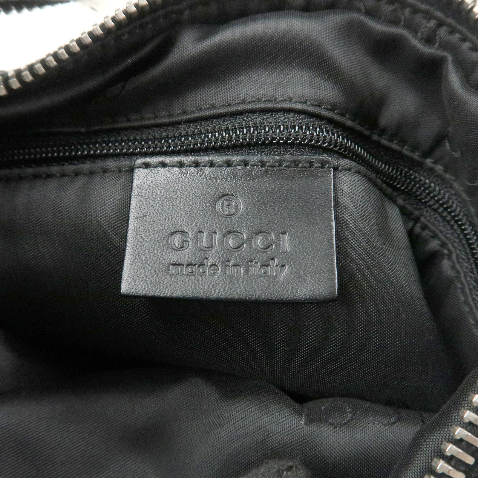 GUCCI Logo GG Canvas Leather Shoulder Bag Hand Bag Black 001.3814