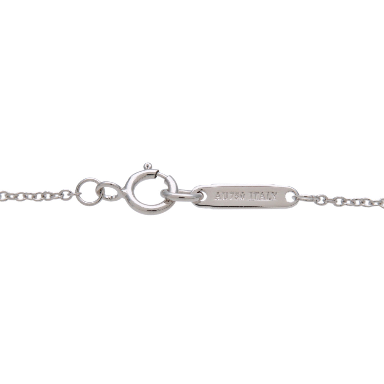 Tiffany&Co. Atlas Open Diamond Necklace K18 750WG White Gold
