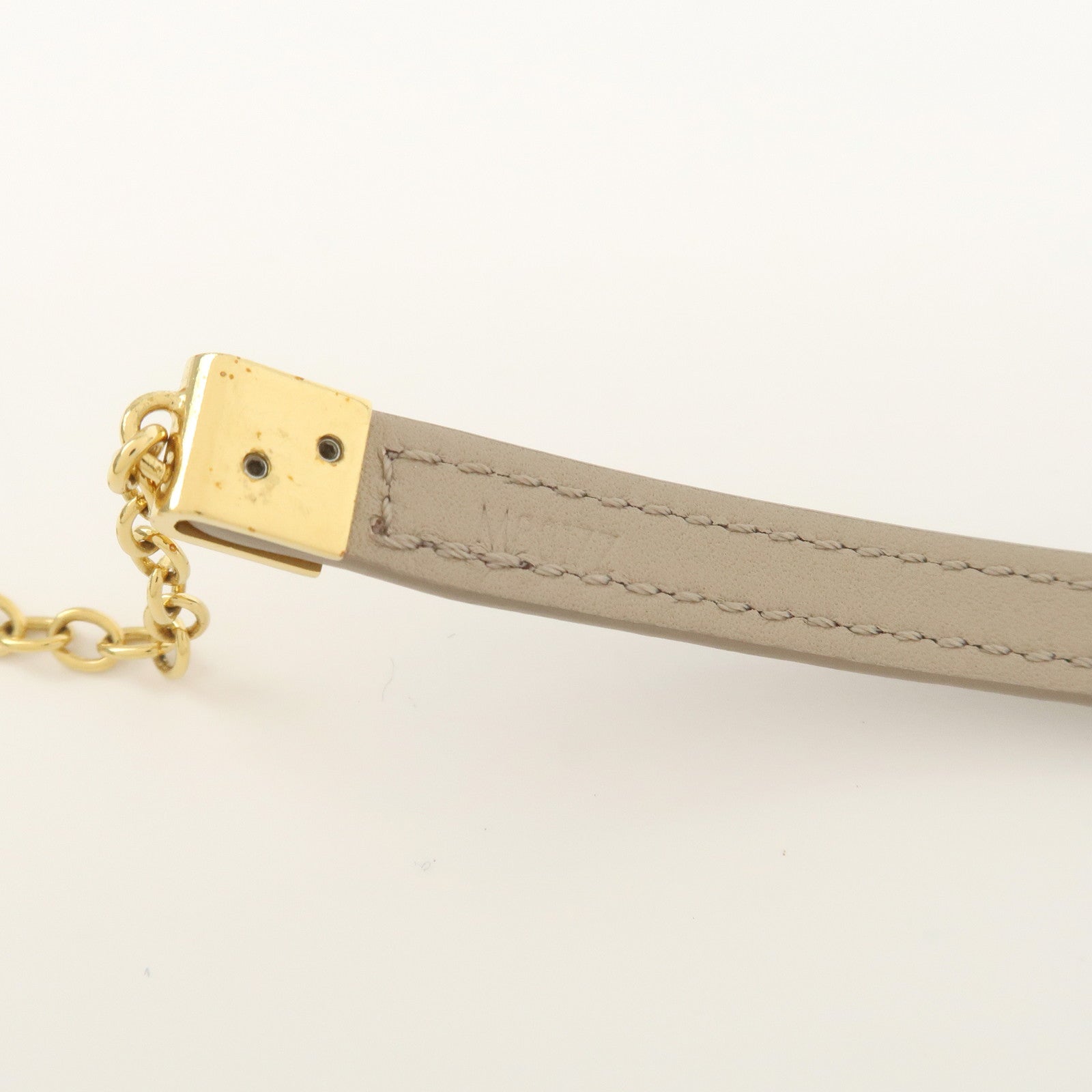 Louis Vuitton Leather Iconic Flower Bracelet Galet M8817