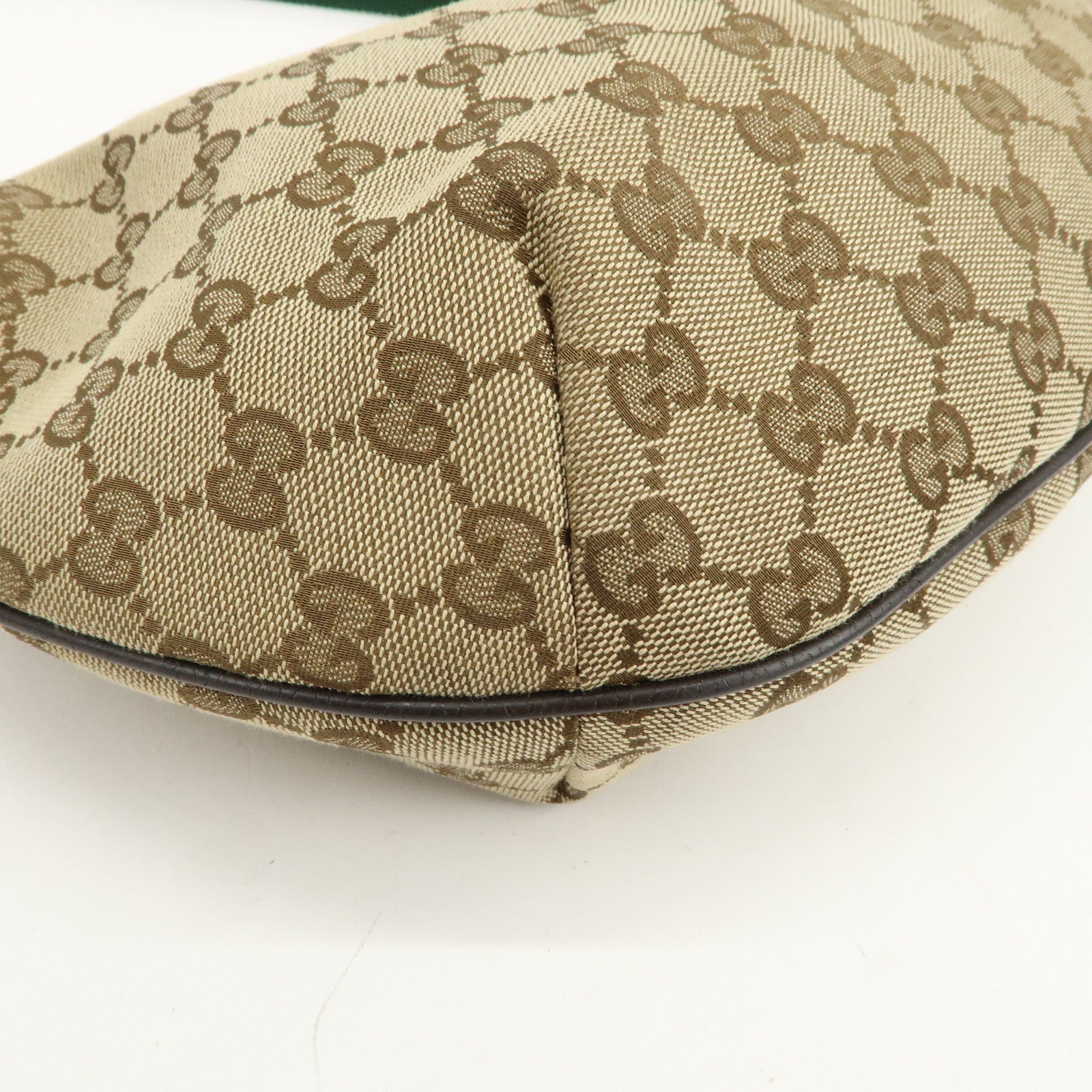 GUCCI Sherry GG Canvas Leather Shoulder Bag Crossbody Bag 181092