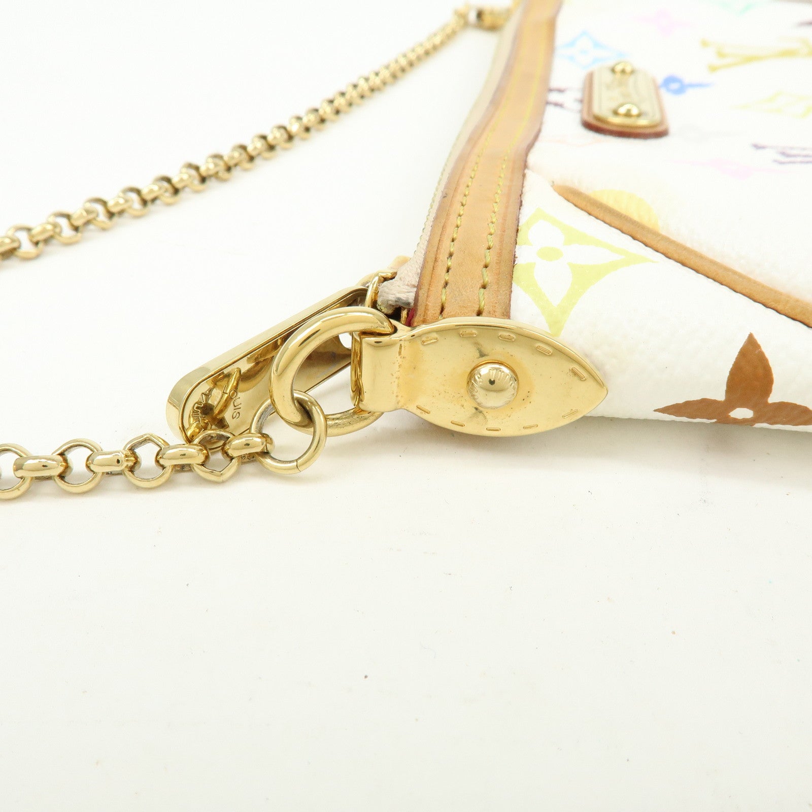 Louis Vuitton Monogram Multicolor Pochette Milla MM Blanc M60096