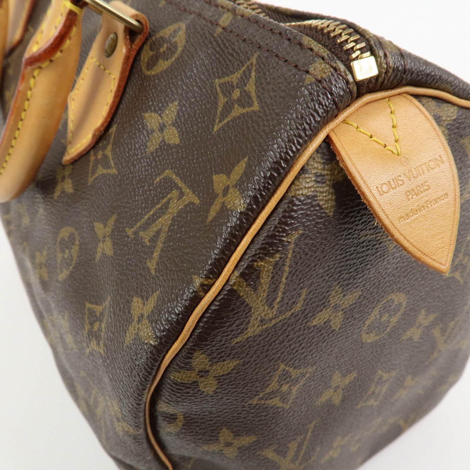 Louis Vuitton Monogram Speedy 30 Boston Bag Hand Bag Brown M41526