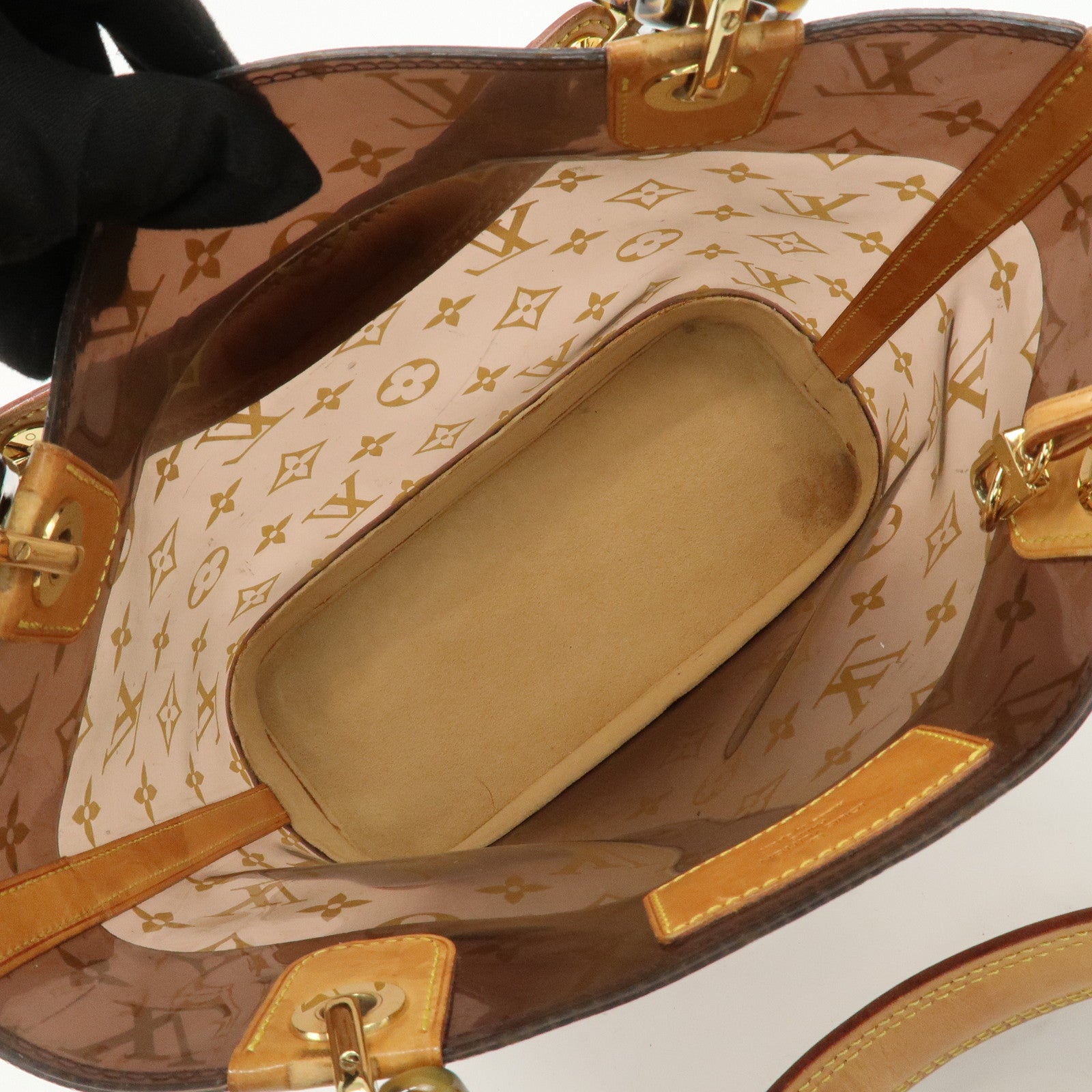 Louis Vuitton Monogram Cabas Ambre PM Vinyl Tote Bag Brown M92502