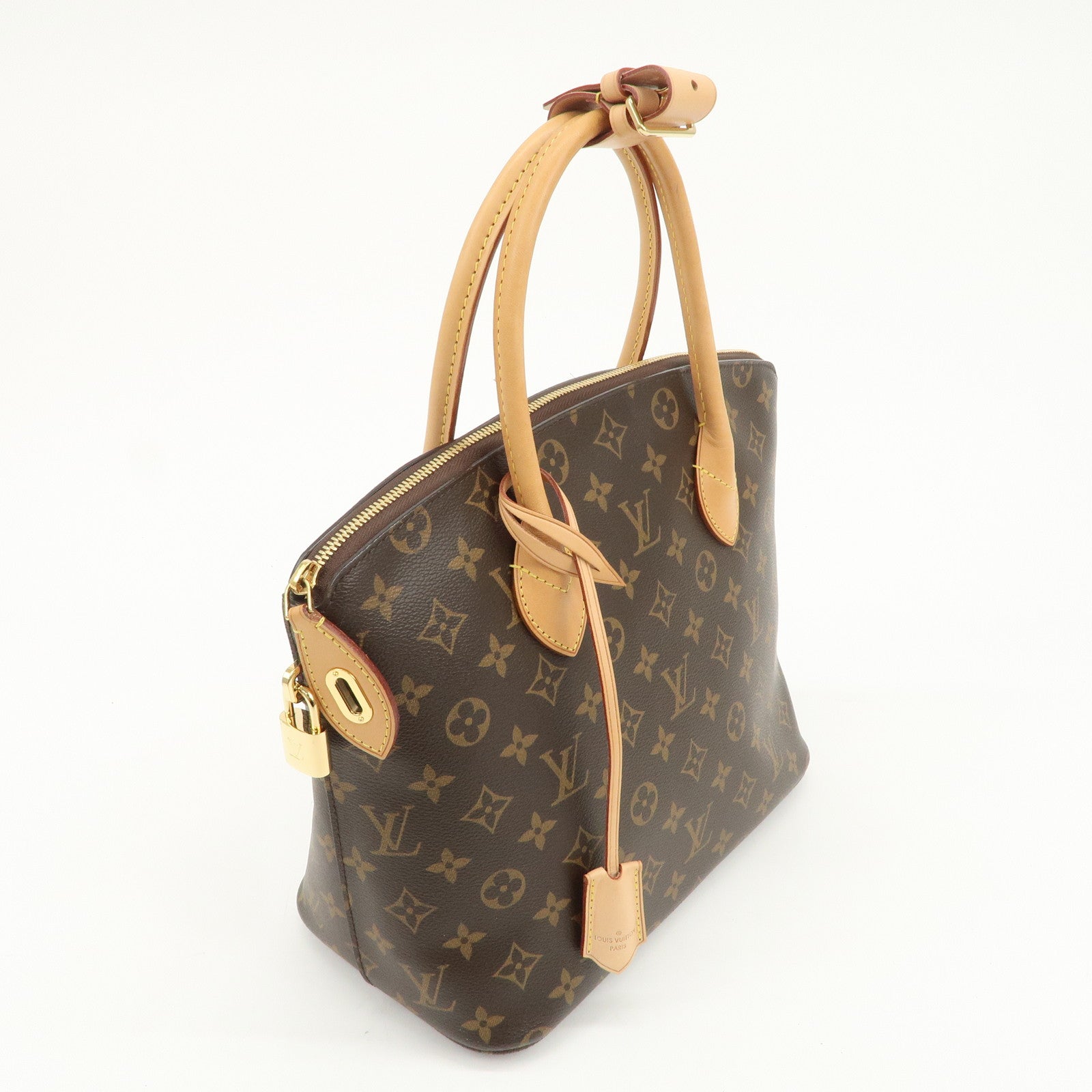 Louis Vuitton Monogram Leather Lockit PM Hand Bag Brown M40613