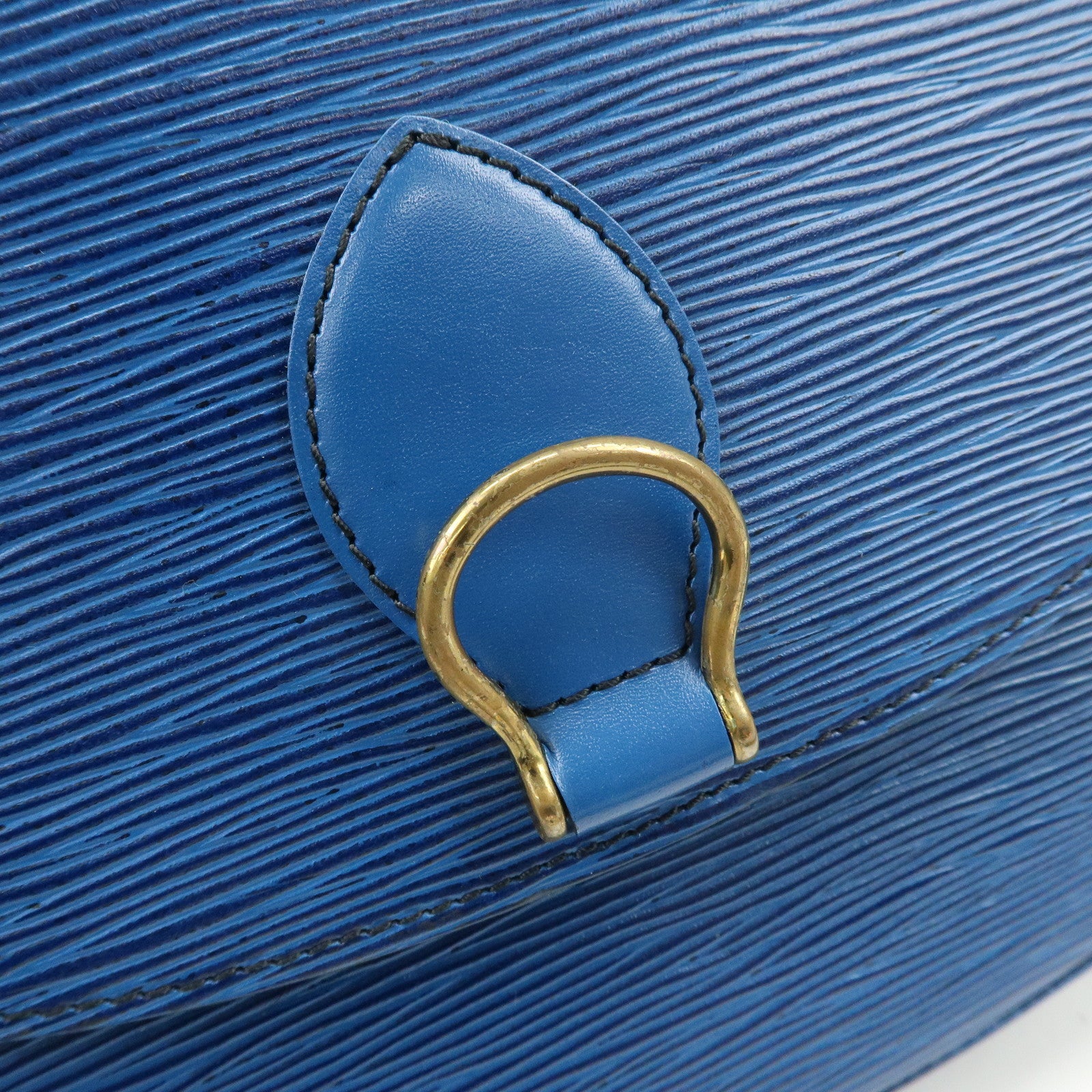 Louis Vuitton Epi Saint Cloud Shoulder Bag Toledo Blue M52195