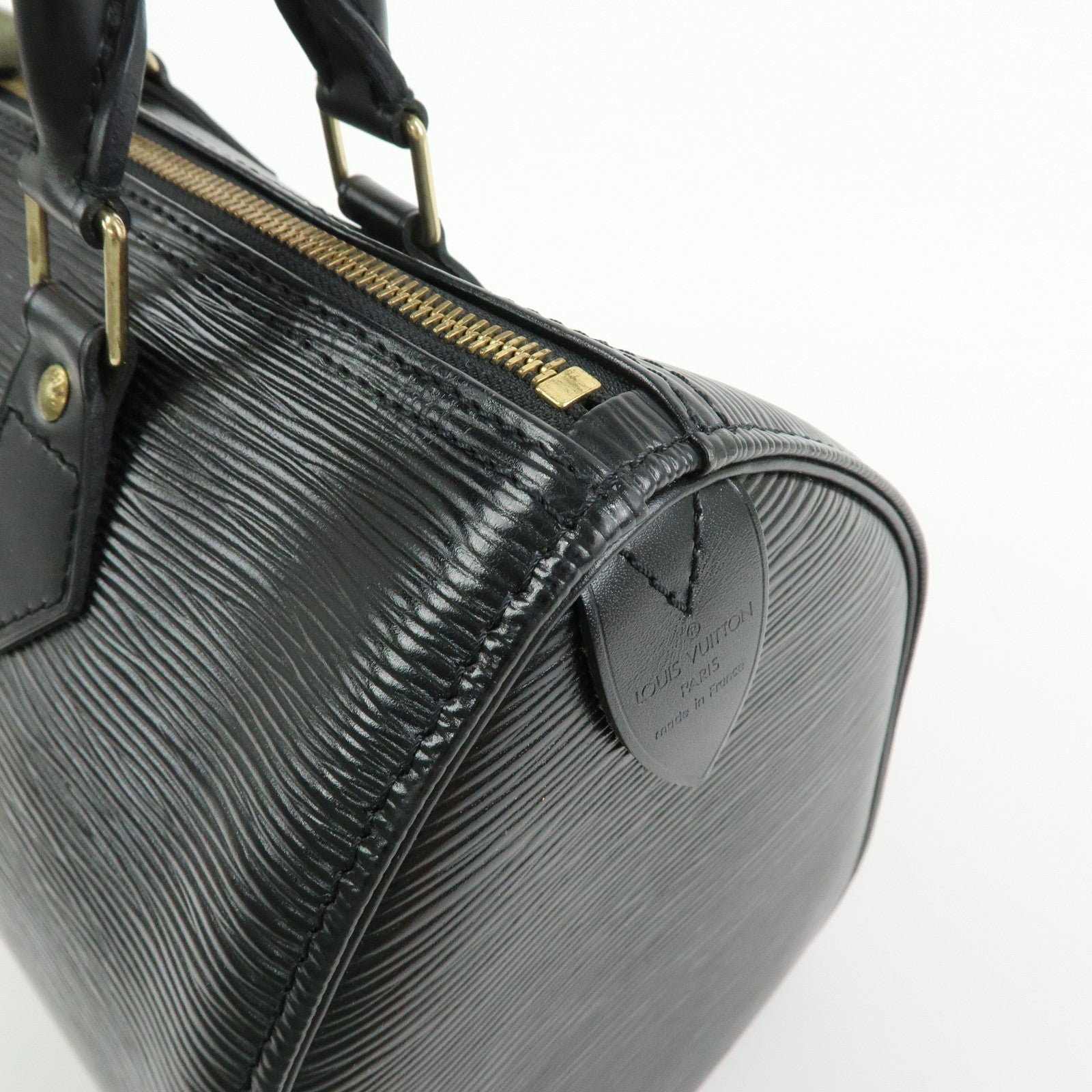 Louis Vuitton Epi Leather Speedy 25 Hand Bag Boston Bag Noir M59032