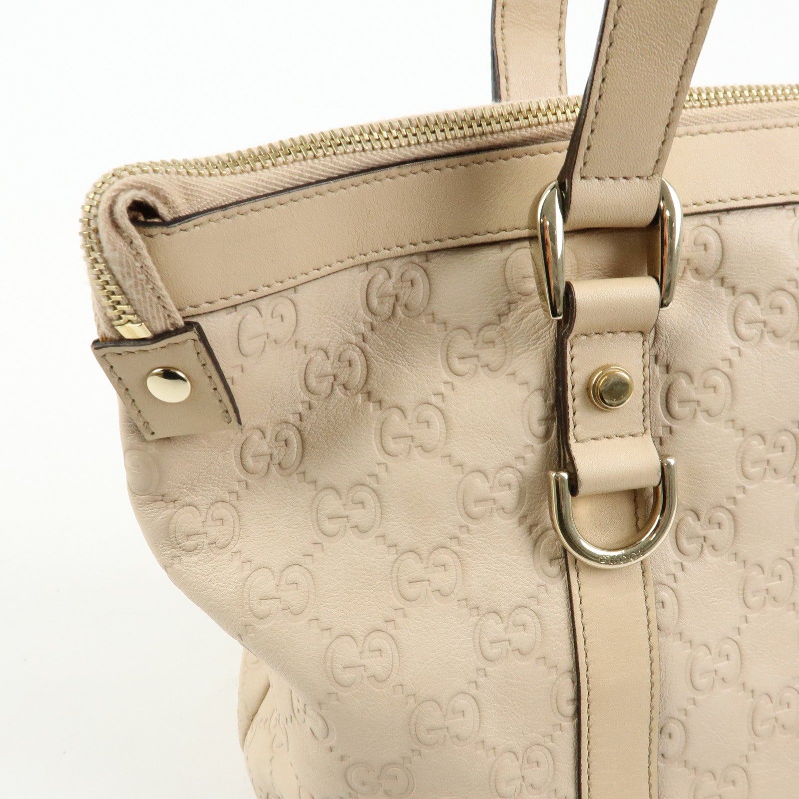 GUCCI Abbey Guccissima Leather Tote Bag Hand Bag Pink141470