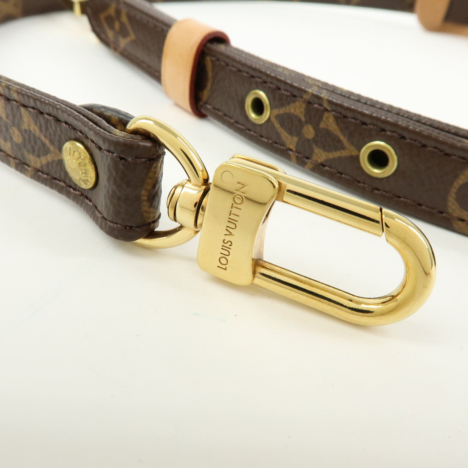 Louis Vuitton Monogram Adjustable Shoulder Strap Brown 120cm J52315