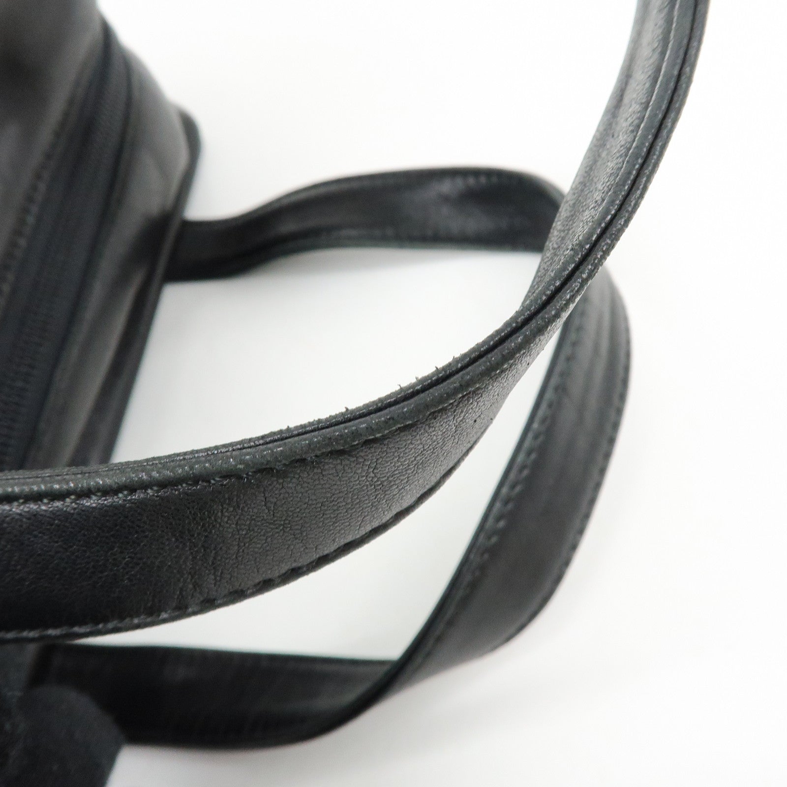 LOEWE Anagram Nappa Leather Hand Bag Tote Bag Black