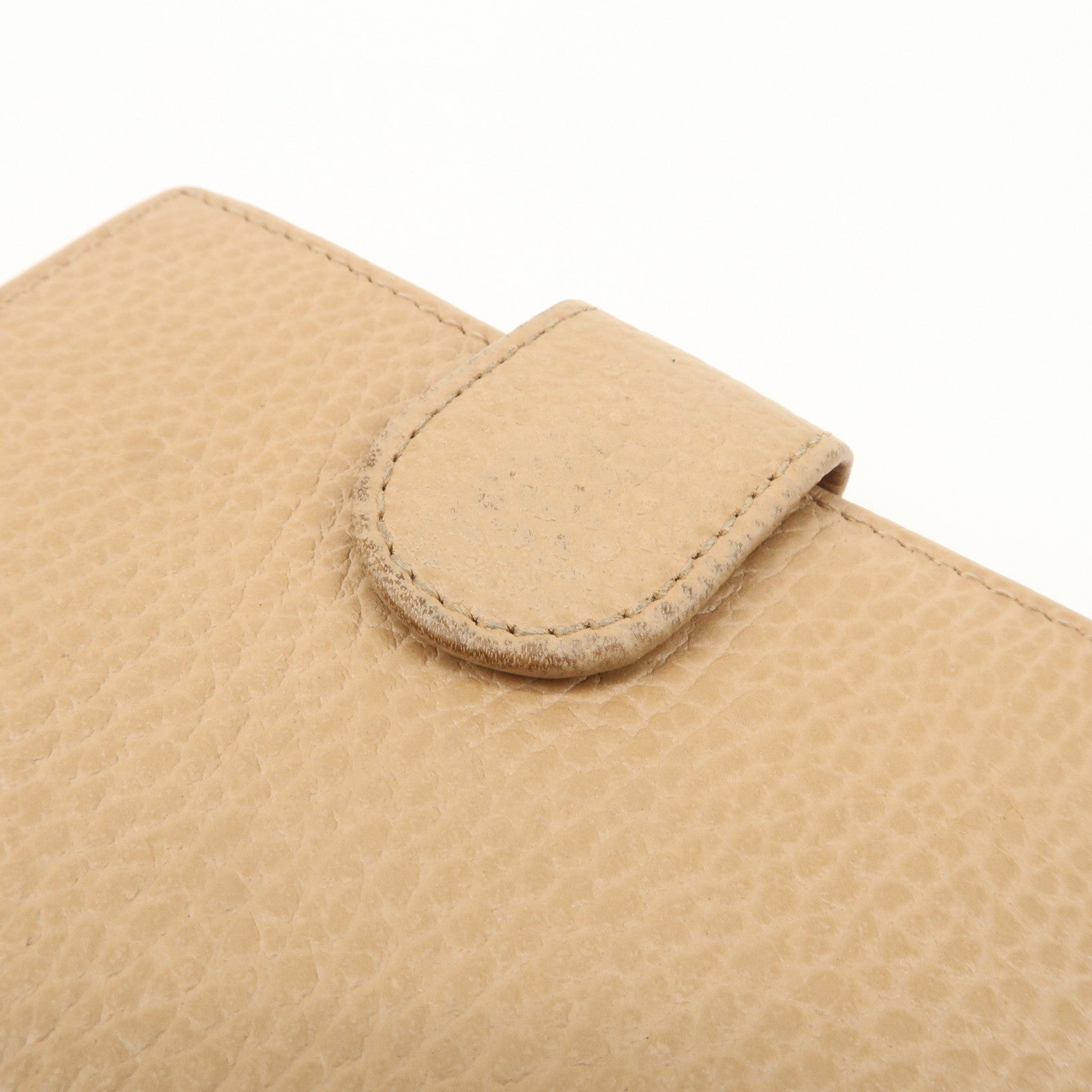 GUCCI Interlocking G Leather Bi-Hold Compact Wallet Brown 615525