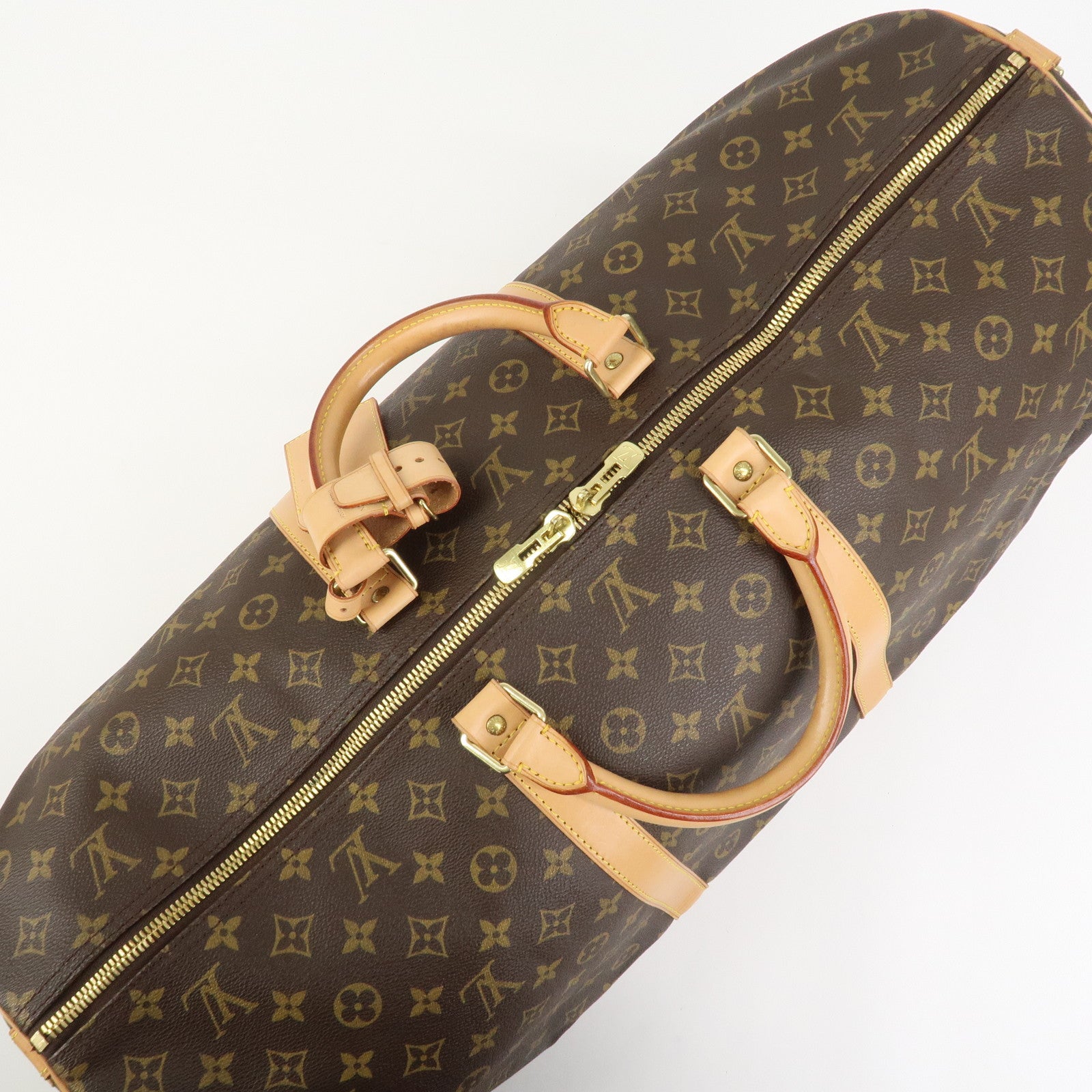Louis Vuitton Monogram Keep All Bandouliere 60 Boston Bag M41412