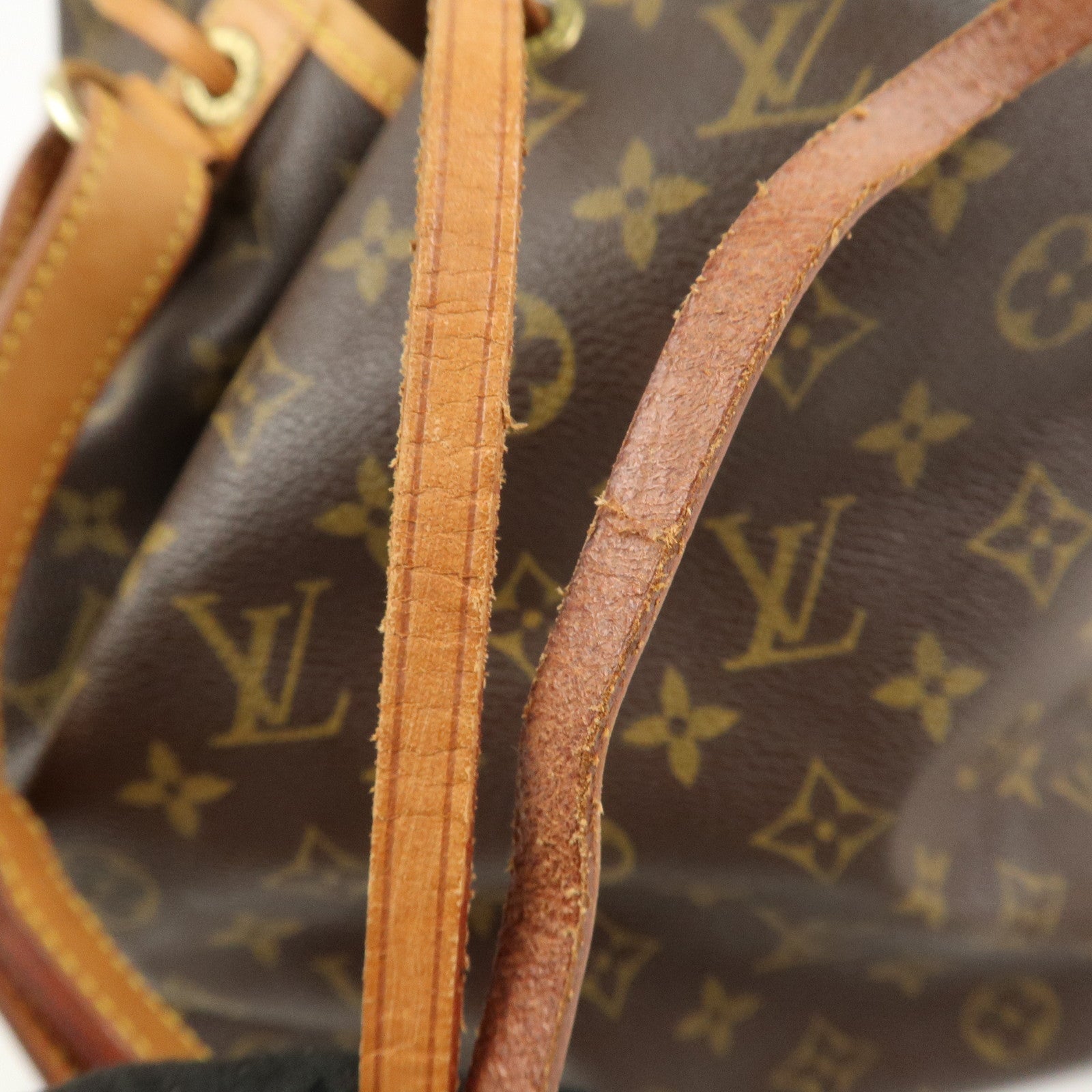 Louis Vuitton Monogram Petit Noe Shoulder Bag Brown M42226