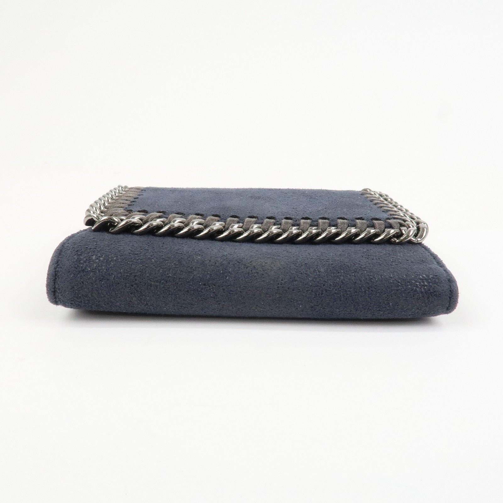 STELLA MCCARTNEY Falabella Polyester Small Flap Wallet Navy