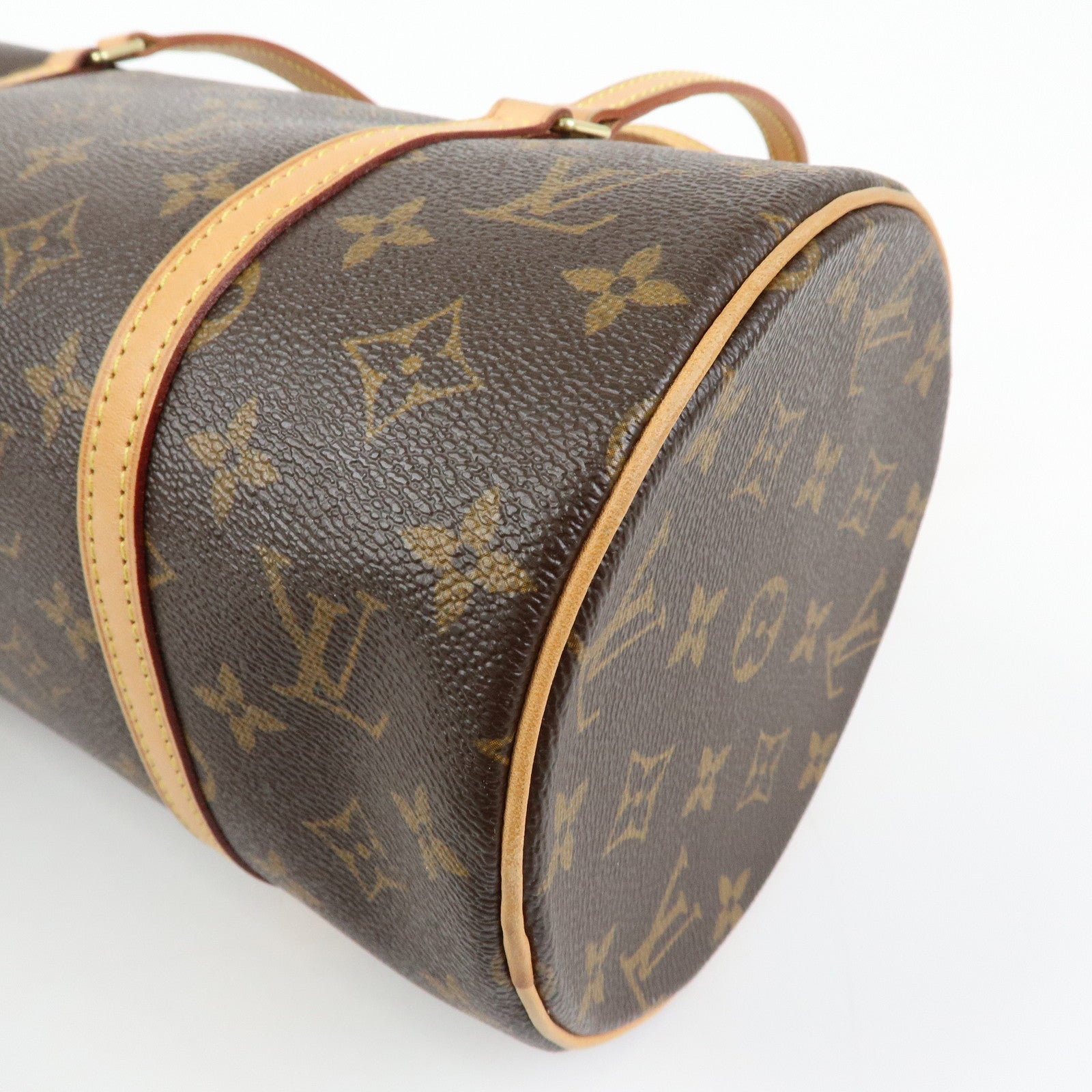 Louis Vuitton Monogram Papillon 30 Hand Bag Brown M51385
