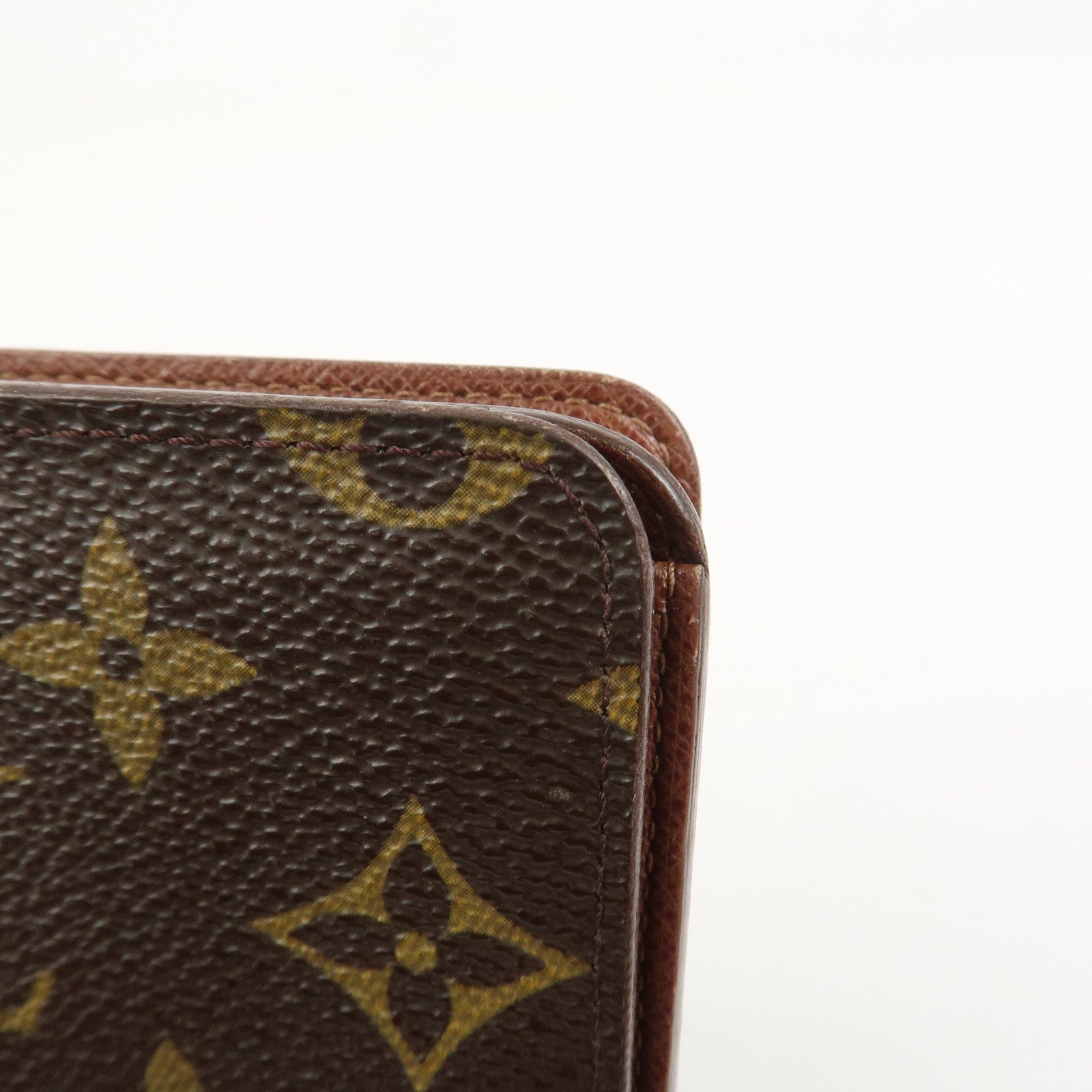 Louis Vuitton Monogram Porte Papier Zip Wallet Brown M61207