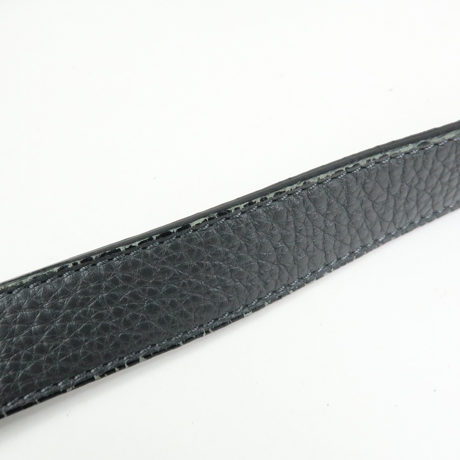 FENDI Selleria Peekaboo Leather 2Way Bag Hand Bag Gray 7VA406