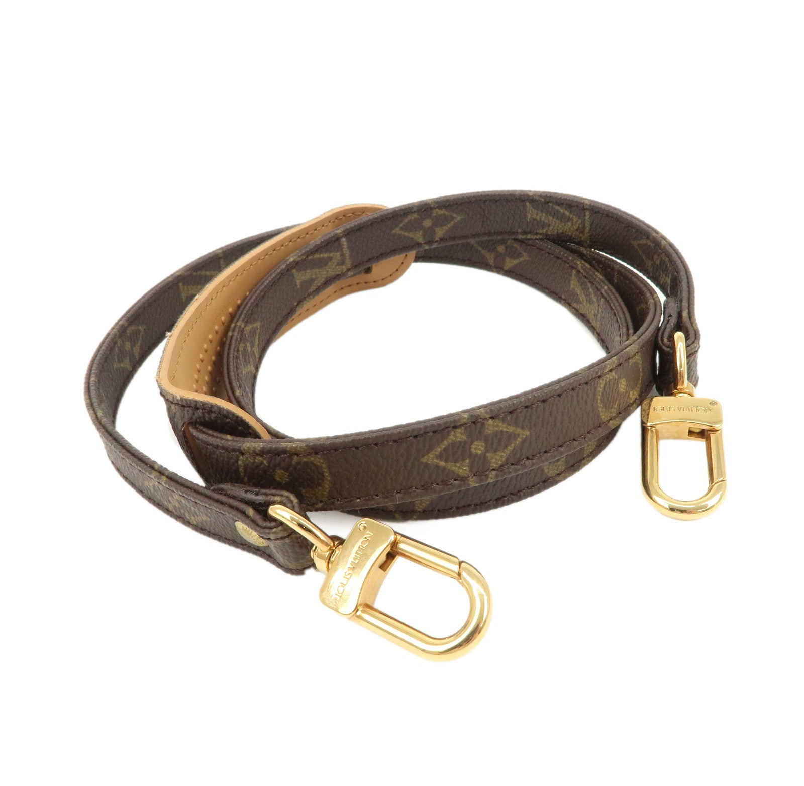 Louis Vuitton Monogram Canvas Shoulder Strap 120cm 1.6cm Brown J75010 Used