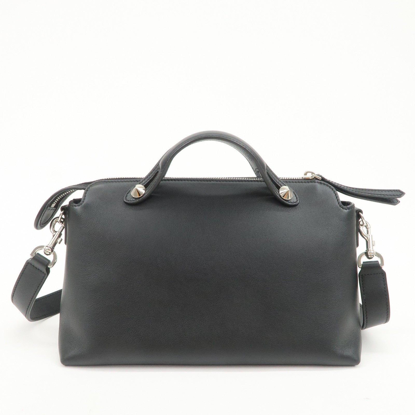 FENDI BY THE WAY MEDIUM 2Way Bag Shoulder Bag Black 8BL124