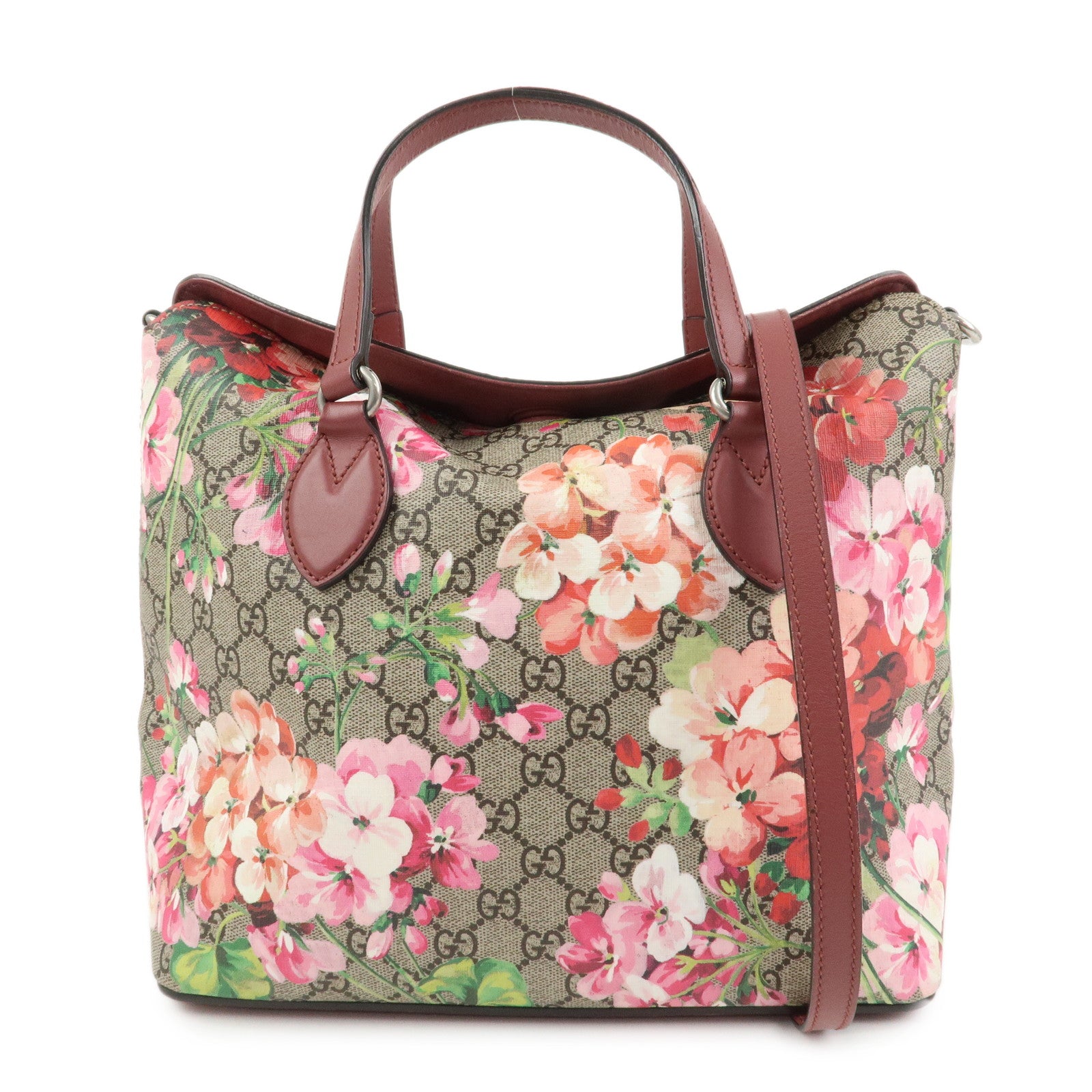 GUCCI GG Blooms GG Supreme 2Way Hand Shoulder Bag Floral 429147