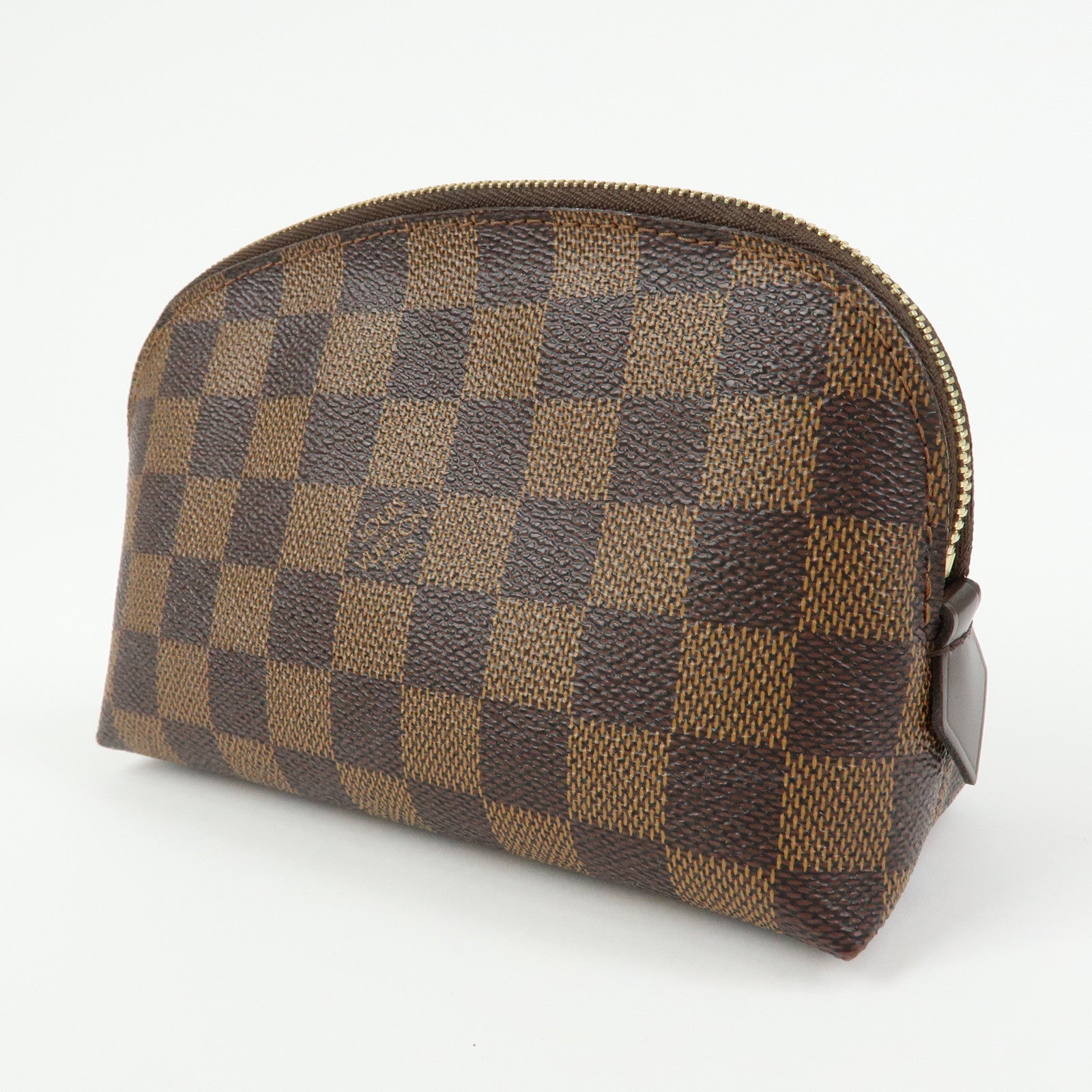 Louis Vuitton Damier Pochette Cosmetic PM Pouch Brown N47516