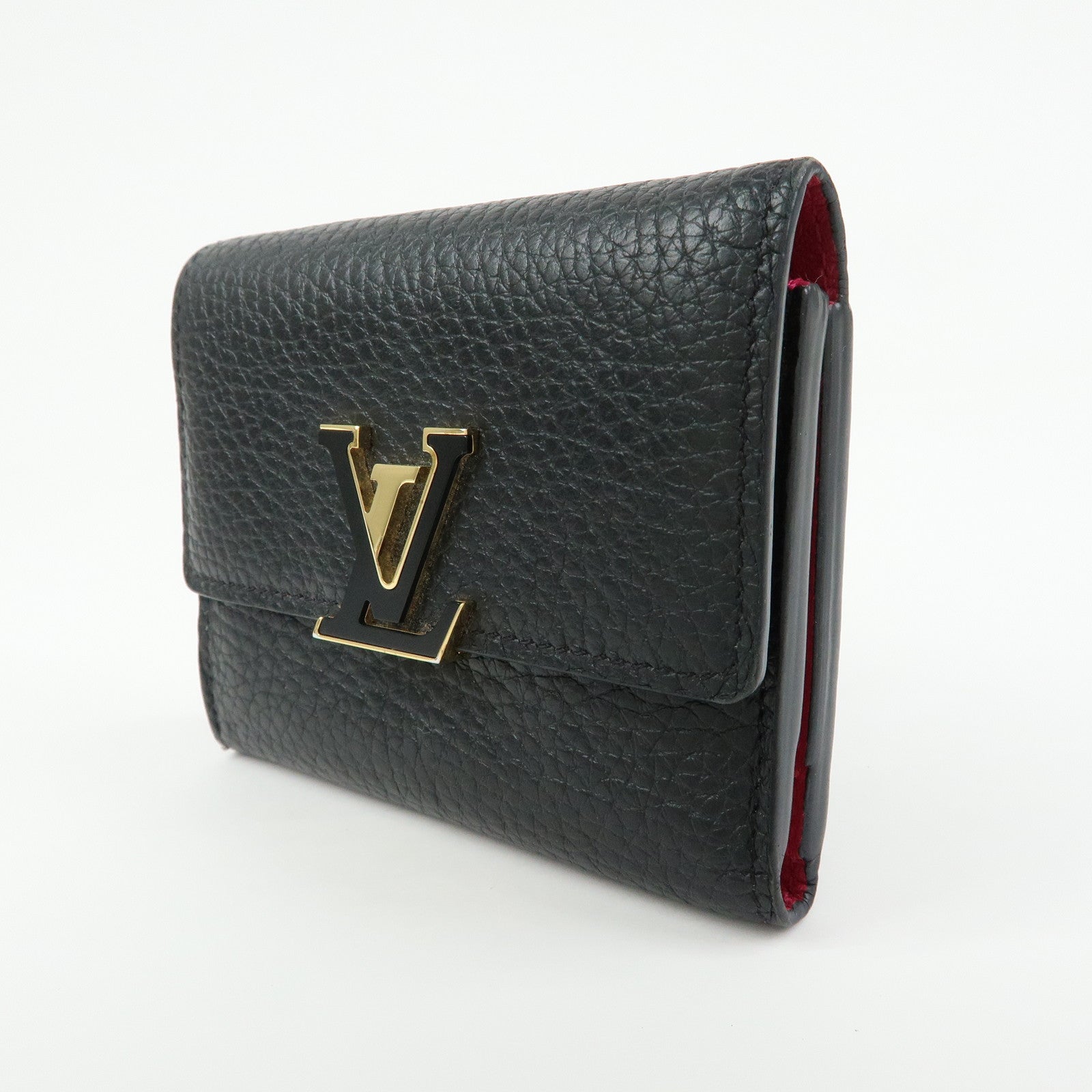 Louis Vuitton Portefoille Capucines XS Compact Wallet Black M68587