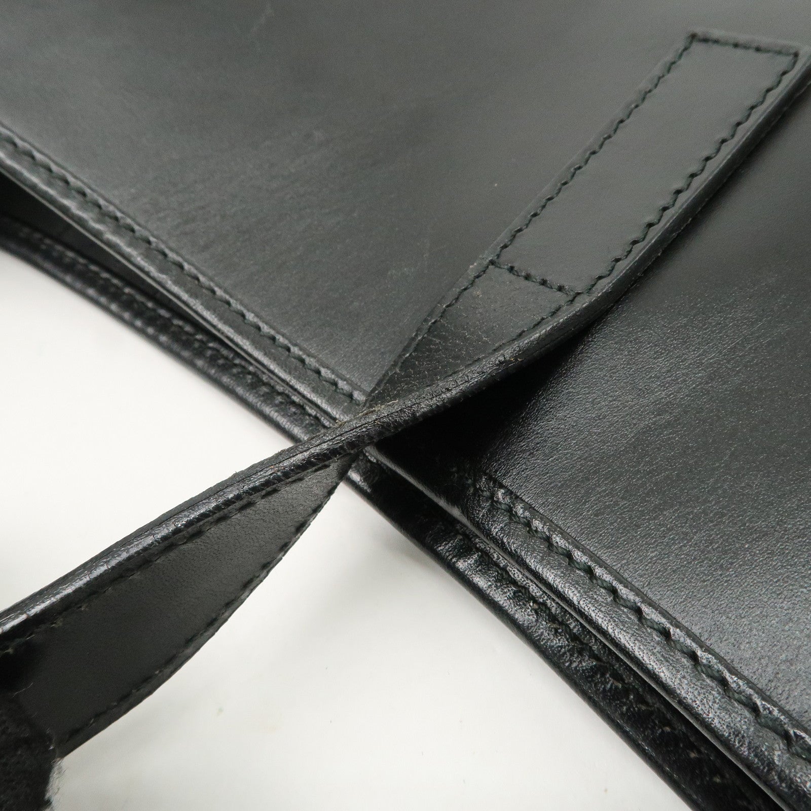 GUCCI Jackie Leather Shoulder Bag Hand Bag Black Silver Hardware 001.3346 Used