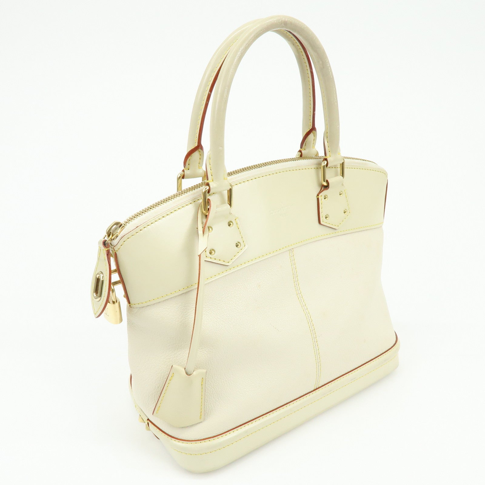 Louis Vuitton Suhari Lock It PM Hand Bag Blanc M91887