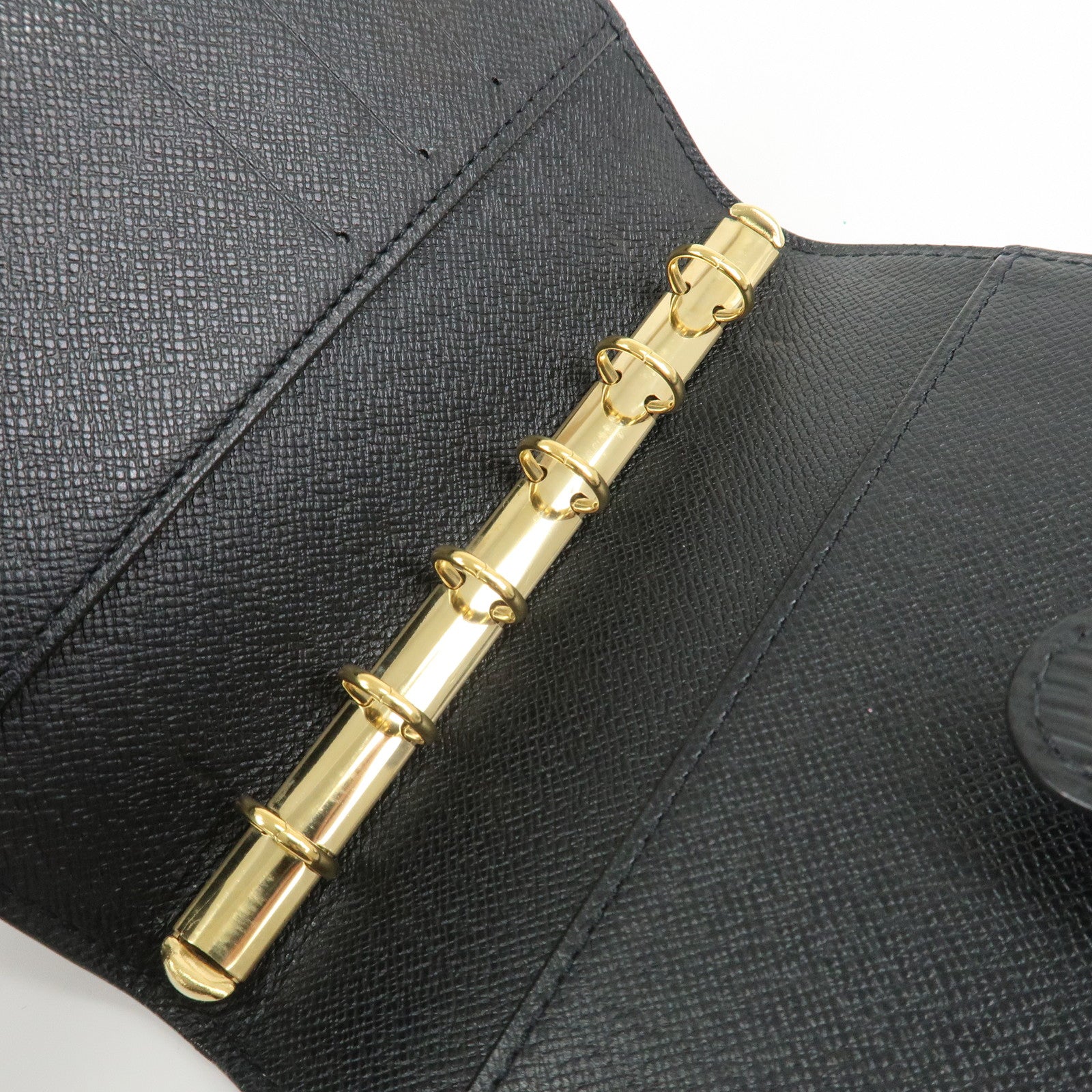 Louis Vuitton Epi Agenda PM Planner Cover Noir R20052