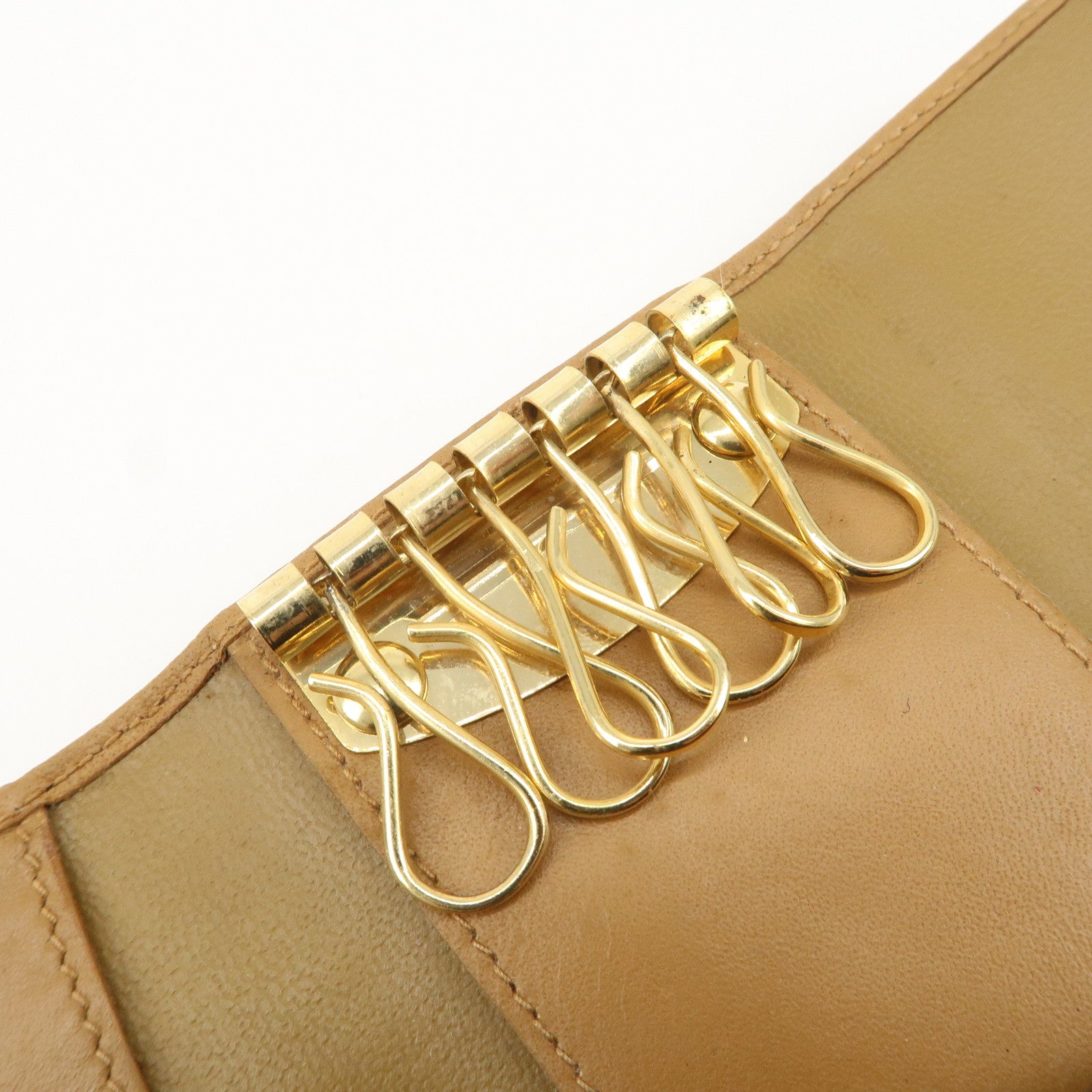 CELINE Macadam Set of 2 Sunglasses Case Key Case Brown